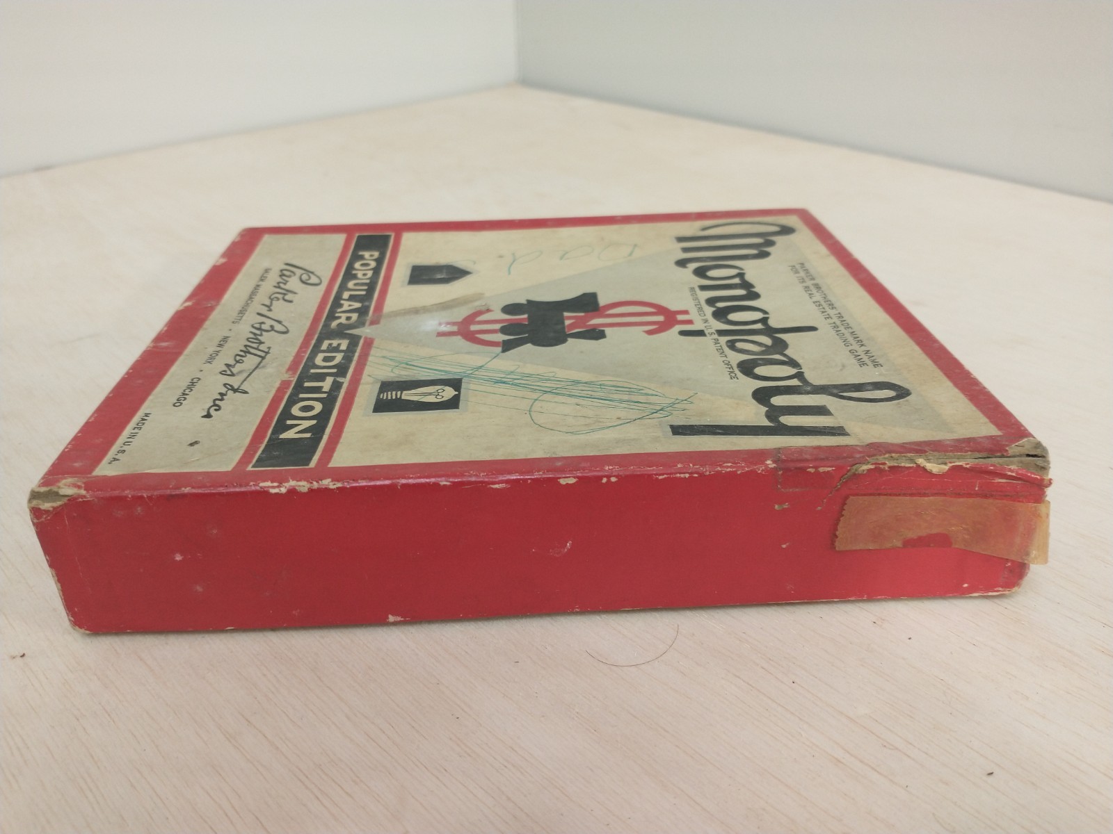 Vintage 1950’S Monopoly Popular Edition Parker Bros./ FLINCH 1938/