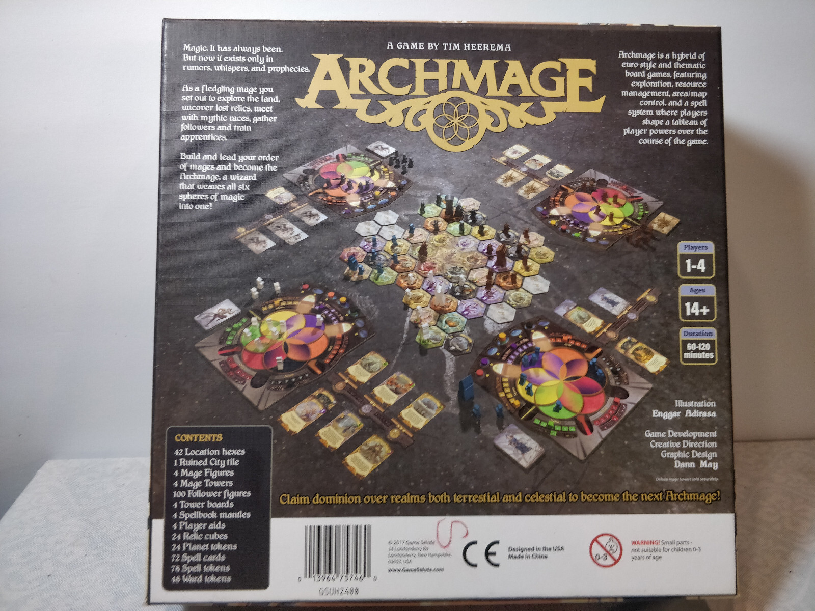 Archmage Board Game Starling Games Complete