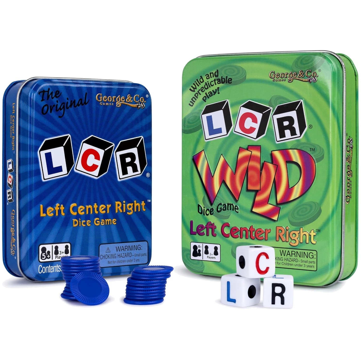 LCR Left Right Center Dice Game Bundle