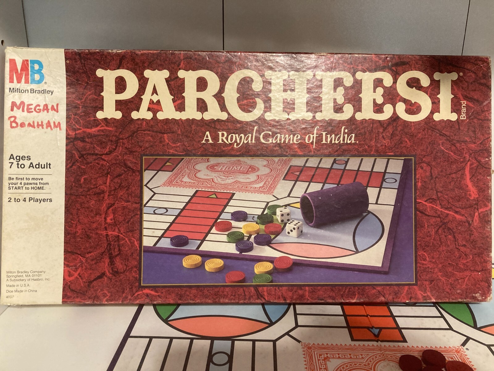 VINTAGE Milton Bradley 1989 PARCHEESI Royal Game Of India Complete Extra Parts