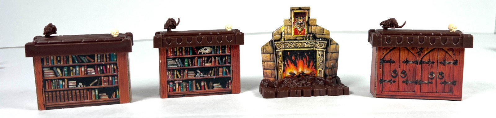 HeroQuest Board Game Parts Mixed Furniture Lot of 16 Tables Treasure Chests Book