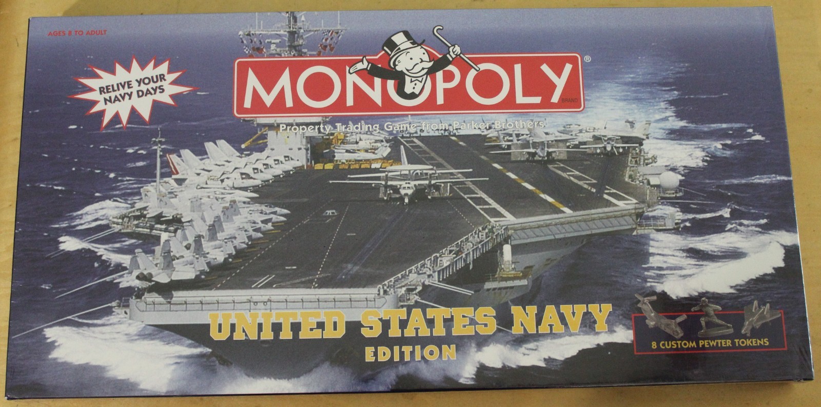 NEW/DAMAGED BOX MONOPOLY United States Navy Edition 1998
