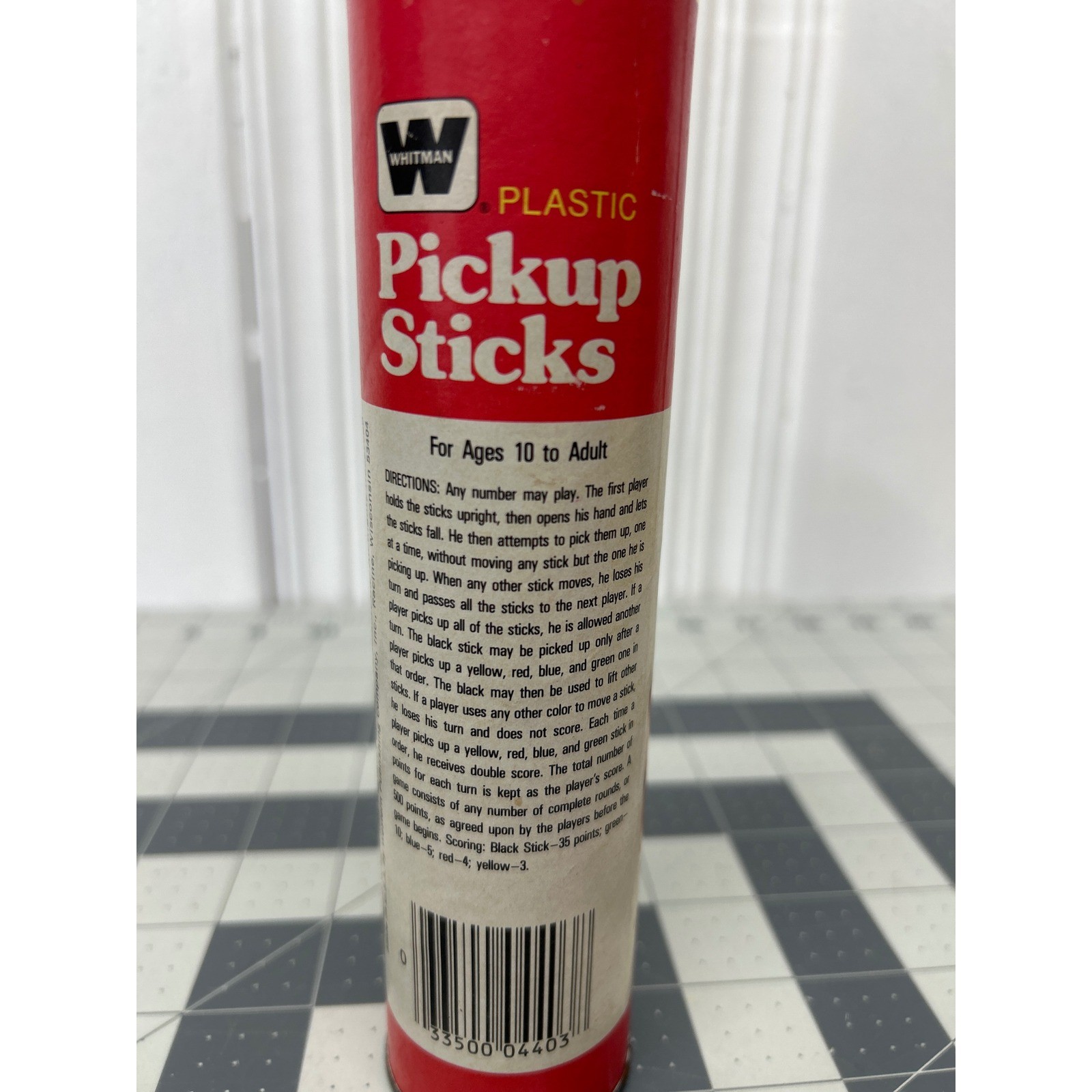Vintage Pickup Sticks Game 1975 Plastic Sticks Complete Original Container Retro