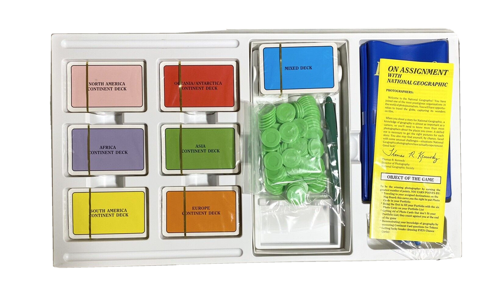 ON ASSIGNMENT WITH NATIONAL GEOGRAPHIC TRAVEL BOARD GAME 1990 NEVER PLAYED