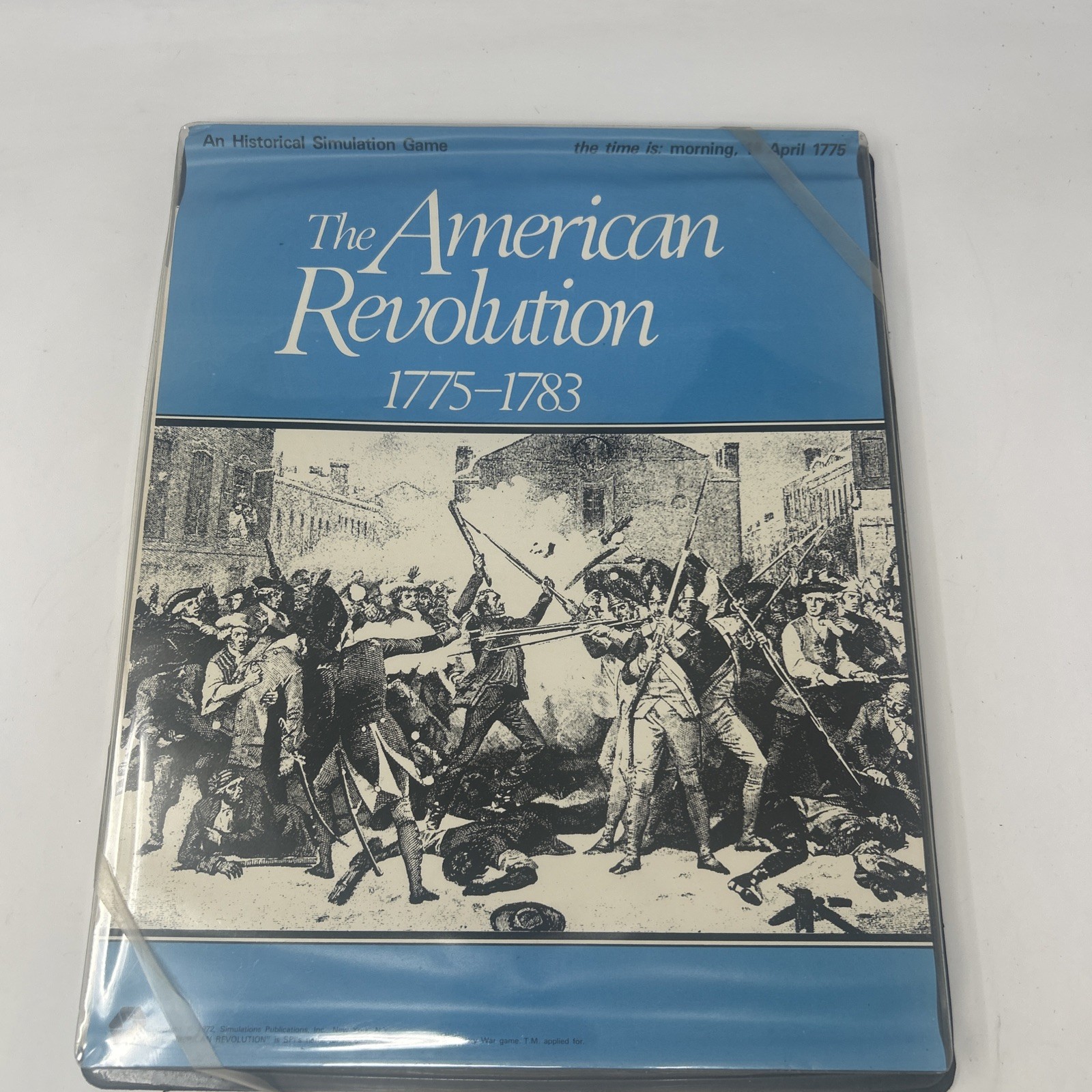 SPI GAMES THE AMERICAN REVOLUTION 1972 Historical Simulation Flat Tray UNPUNCHED