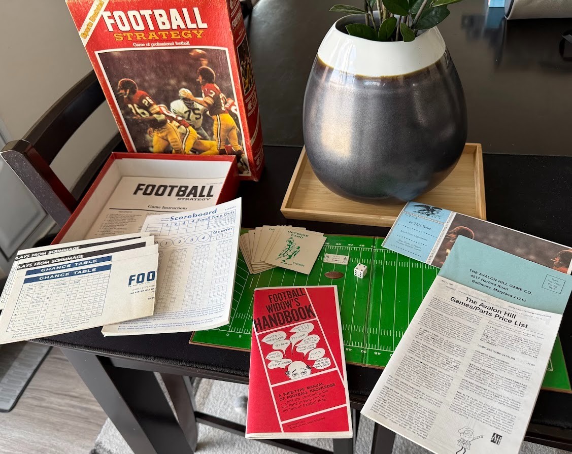 Vintage Sports Illustrated Football Strategy Board Game COMPLETE IN BOX