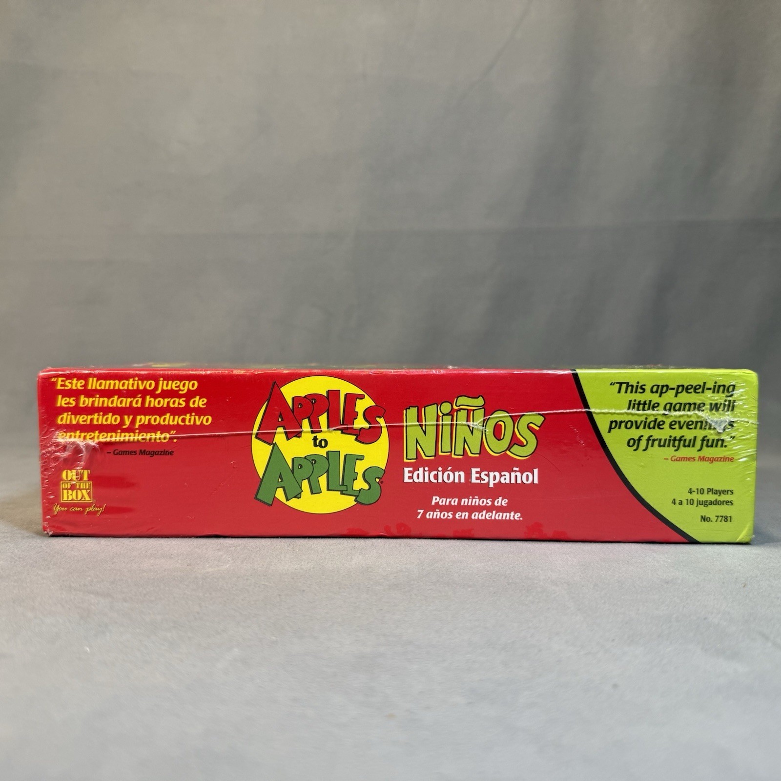 New Factory Sealed – Apple to Apples Niños 2007 Edición Español – Scarce Version
