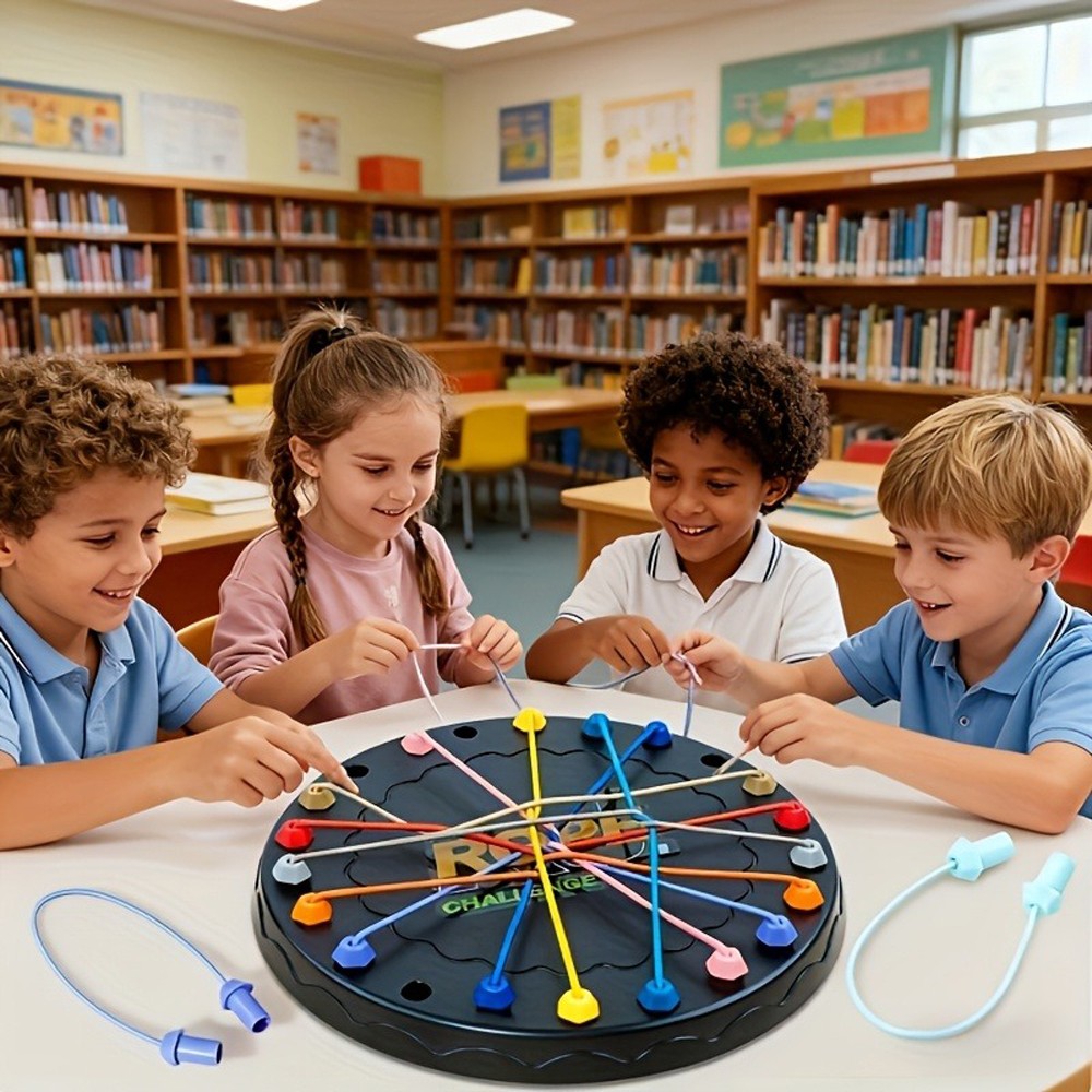 Family Trip Rope Puzzle Game Educational Problem-Solving Toy for Children/Adults