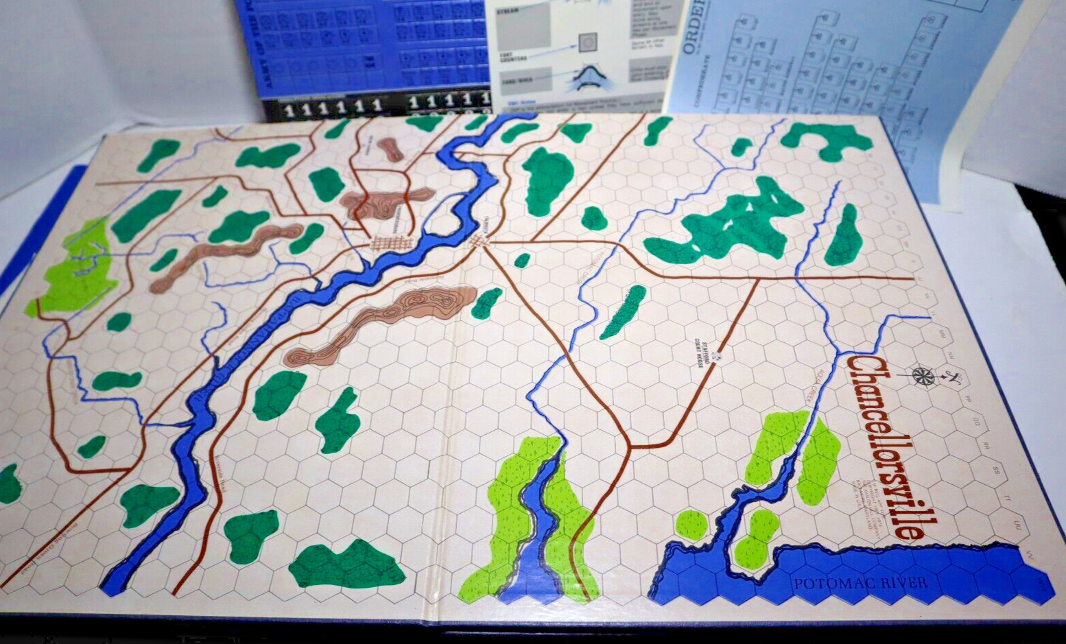 AH Chancellorsville Civil War Battle Complete Unpunched Game 1974 NMIB