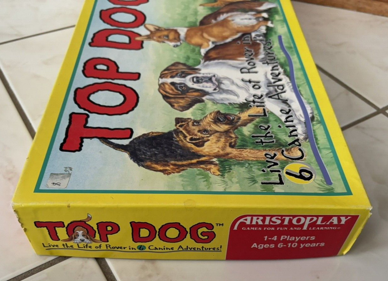 Top Dog Board Game COMPLETE Aristoplay Vintage 1995 Kids Family Animal Adventure