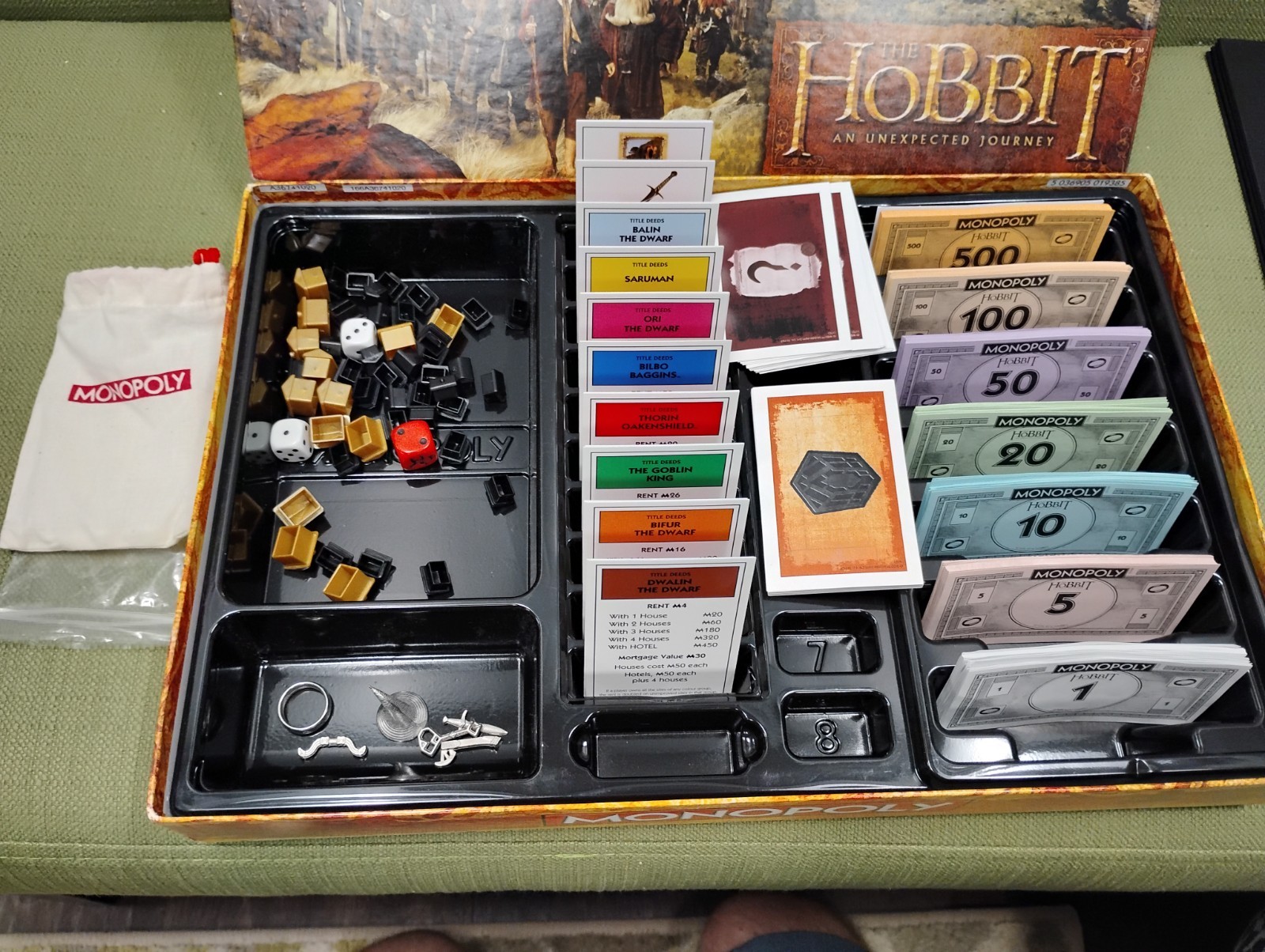 Monopoly The Hobbit an Unexpected Journey Edition, Complete