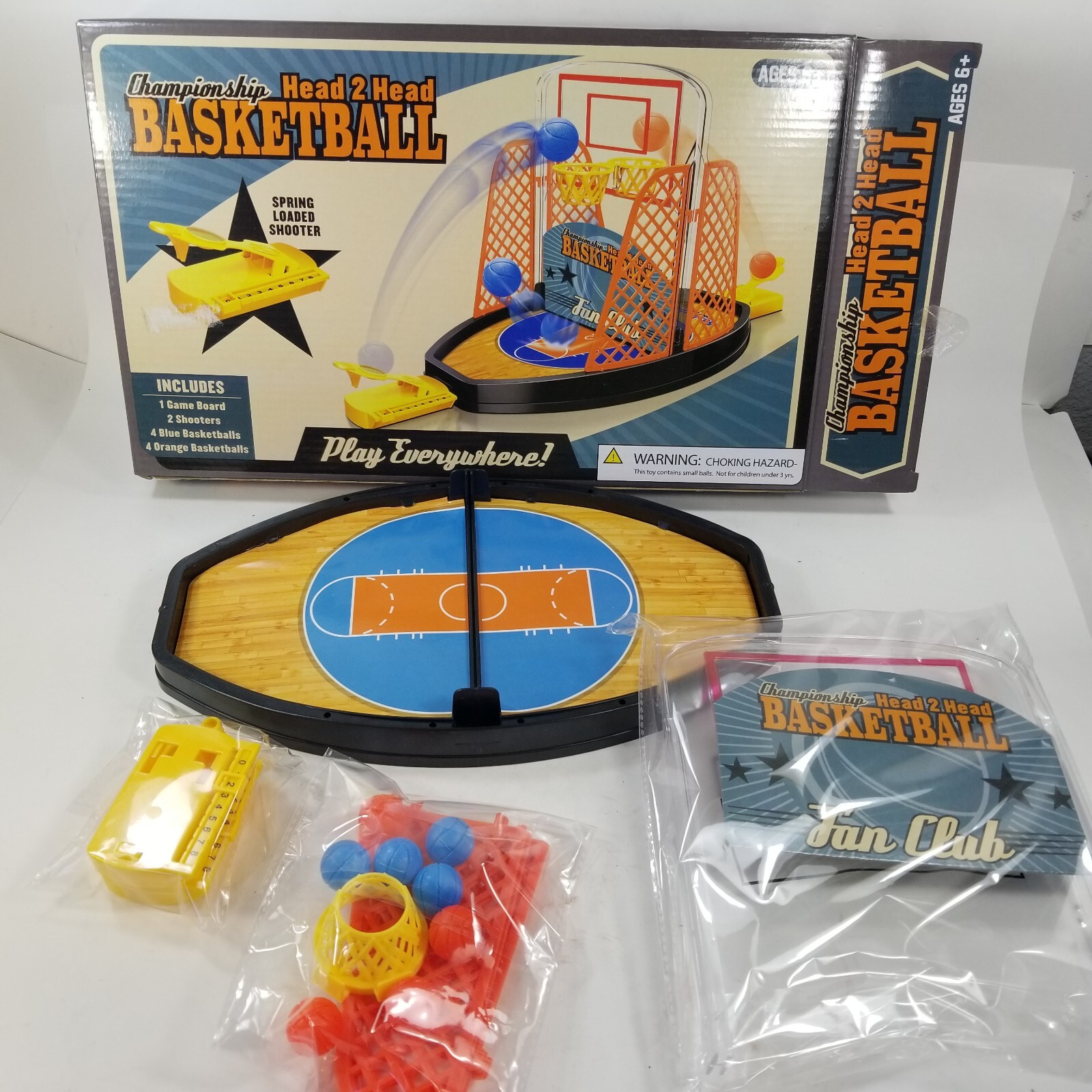 Championship Head 2 Head Basketball Tabletop Game Play Everywhere Sealed Parts