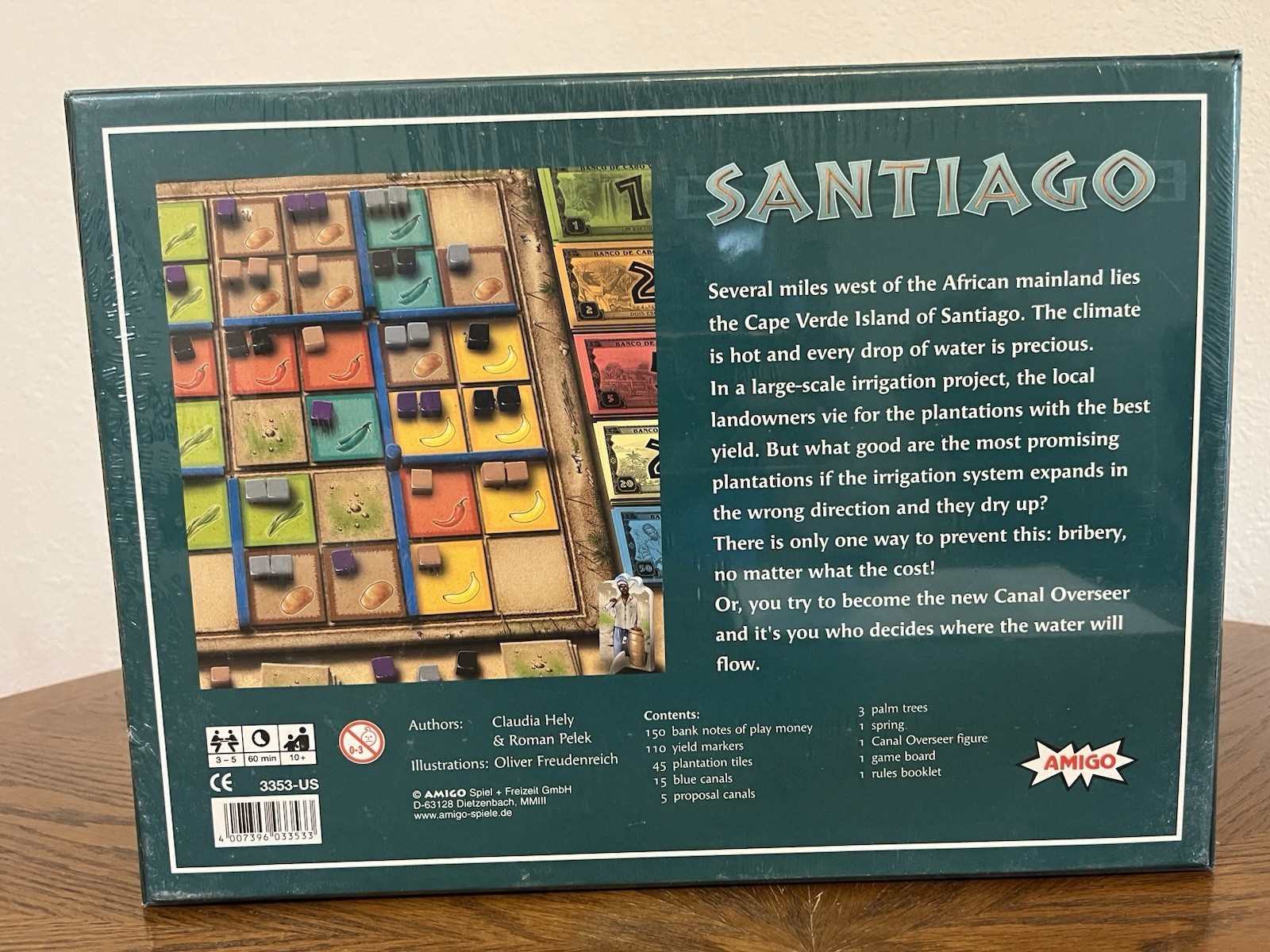 SANTIAGO Board Game Amigo Games English New Sealed 2003