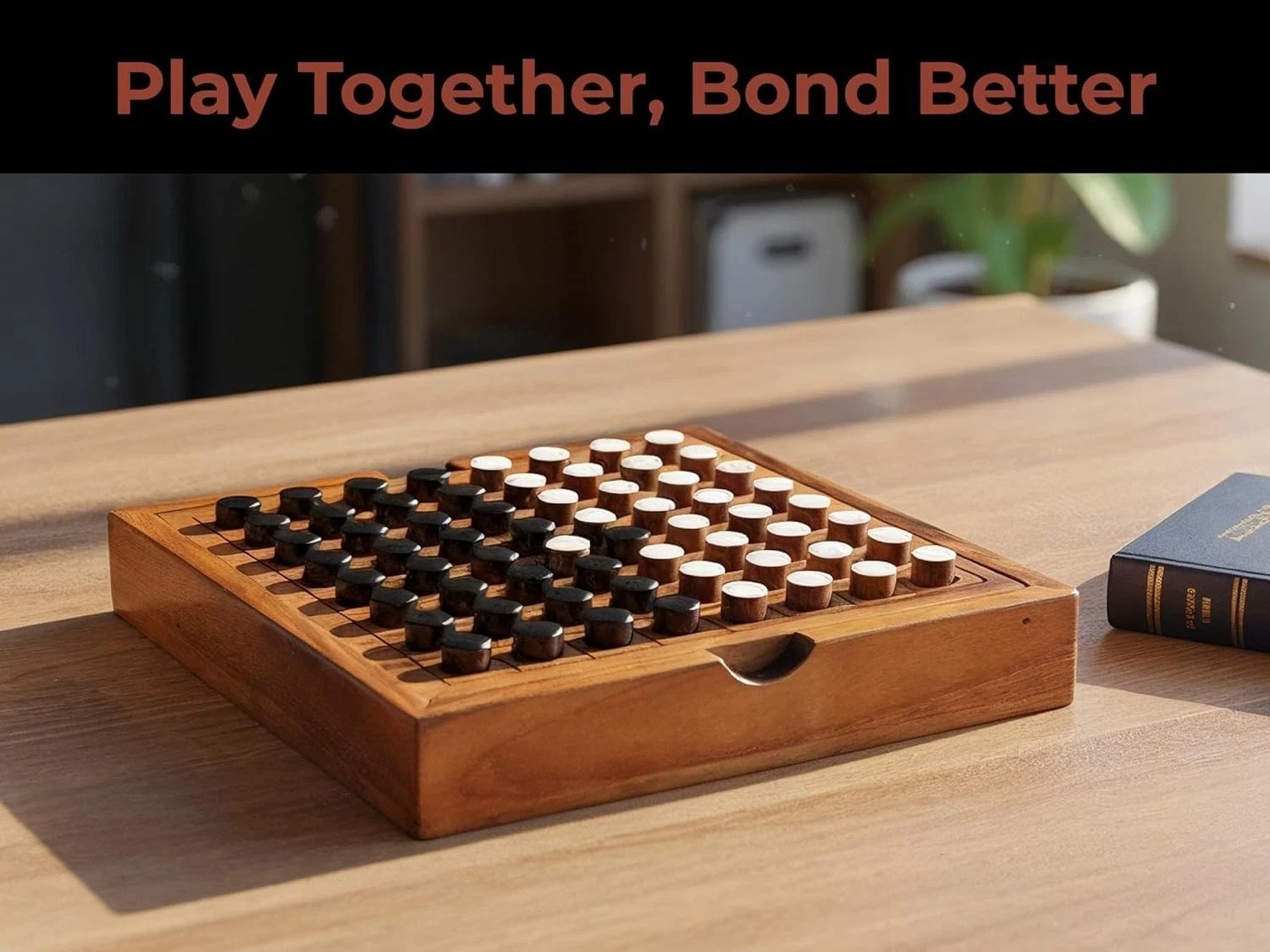 Wooden Othello Board Game – Stylish Decor and Educational Strategy for Families