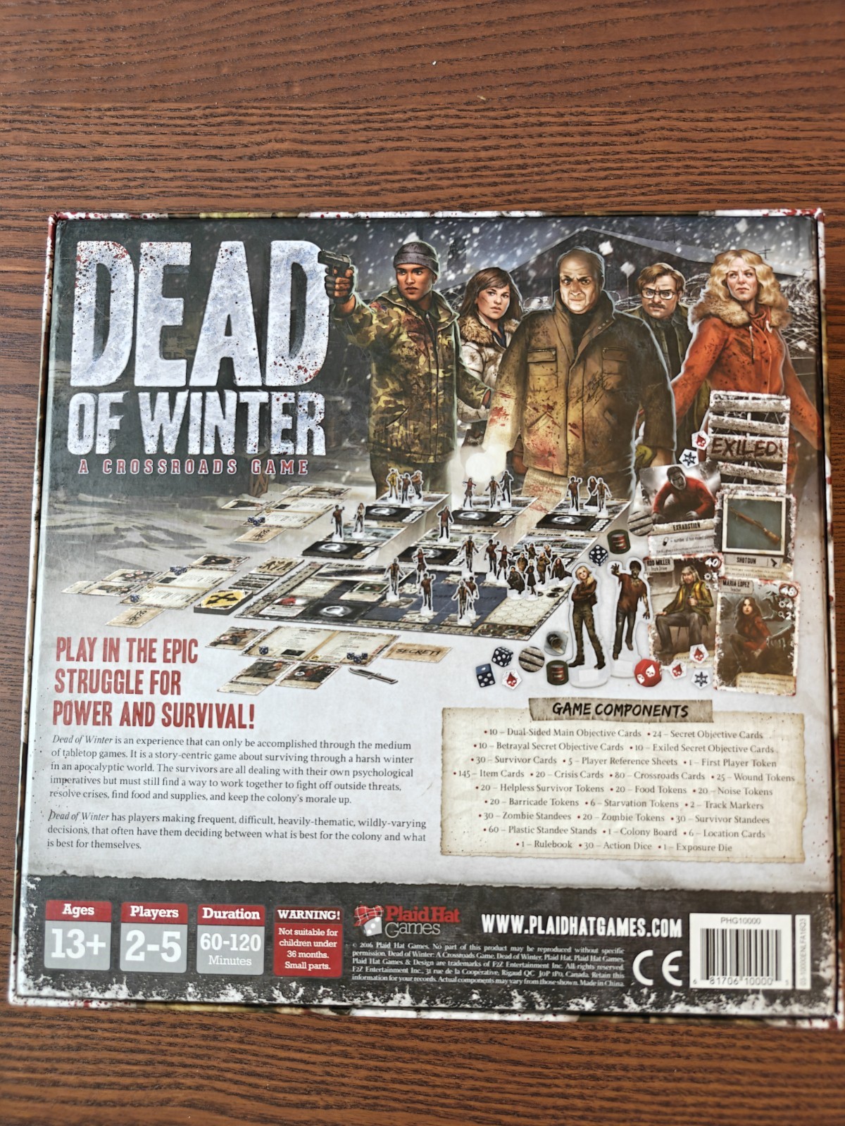 Dead of Winter by Plaid Hat Games Game Board for Age 12+