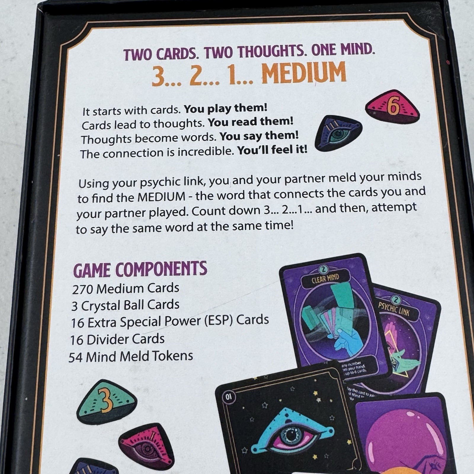 Greater Than Games Medium Mind-Reading Party Game Sealed Parts In Box New