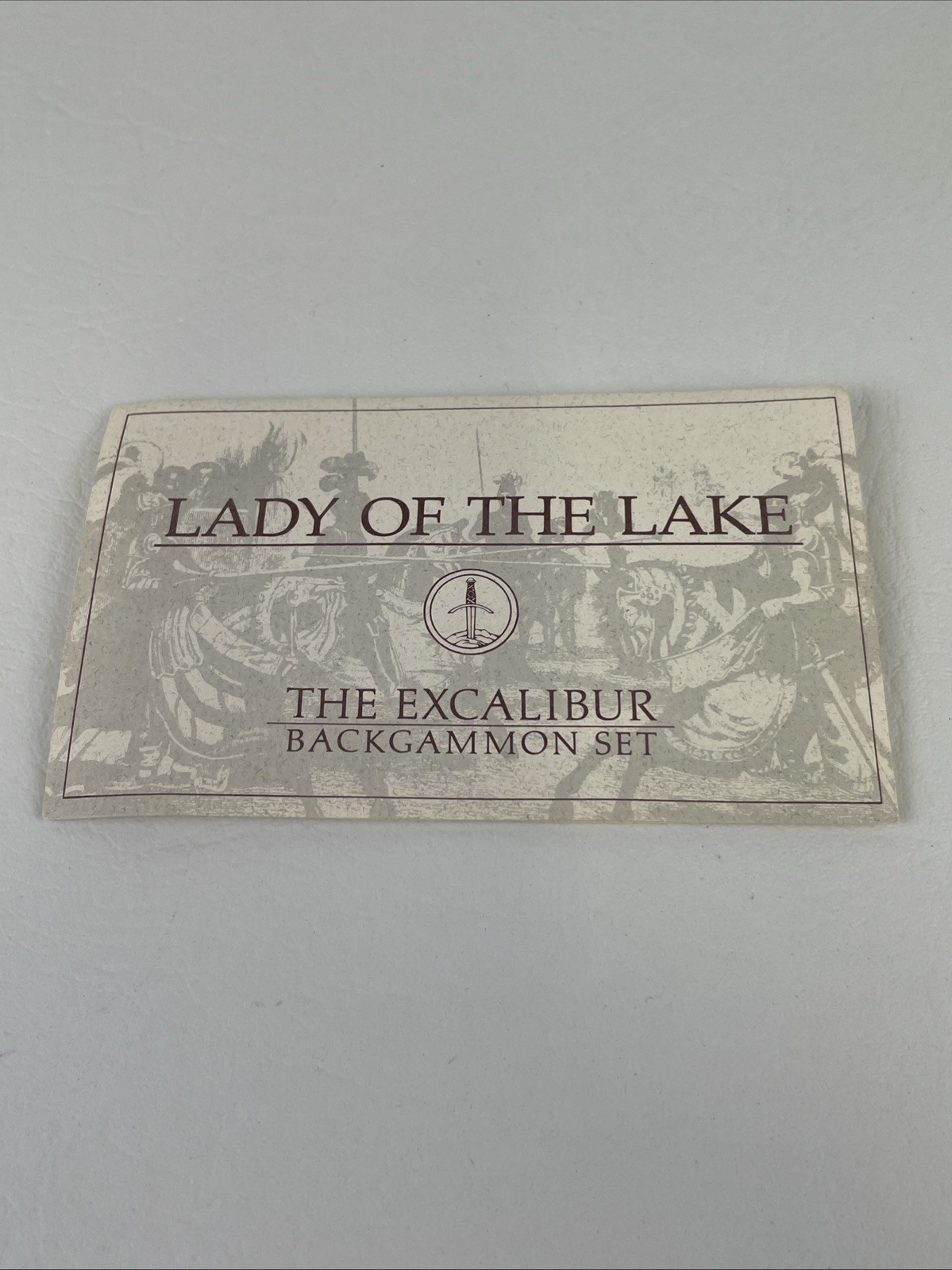 Lady of the Lake Vintage Franklin Mint Excalibur Backgammon 1986 Limited Edition