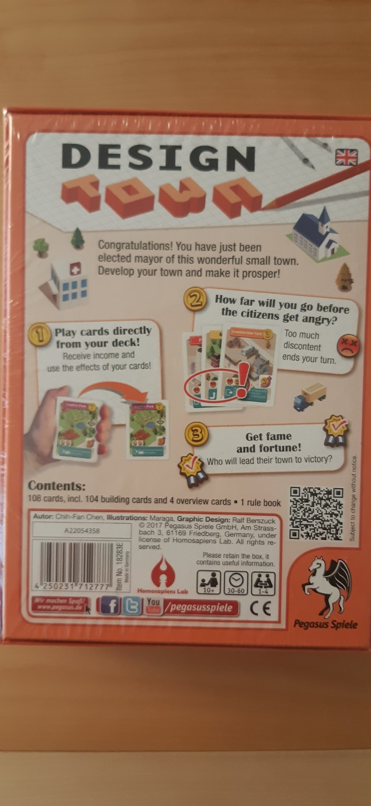 Design Town Card Game English