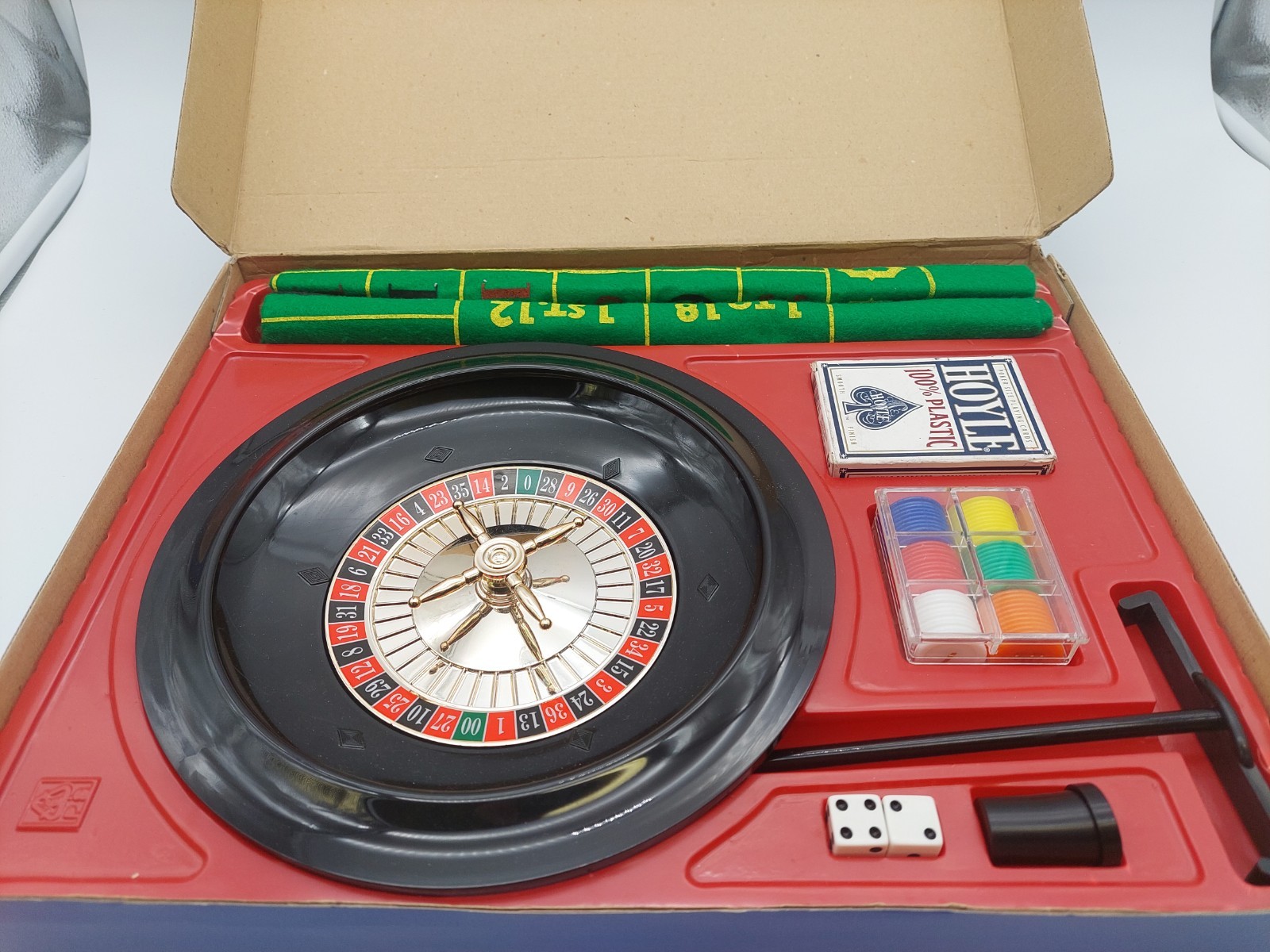 Vintage Pressman Home Casino Roulette & Blackjack Set, Complete