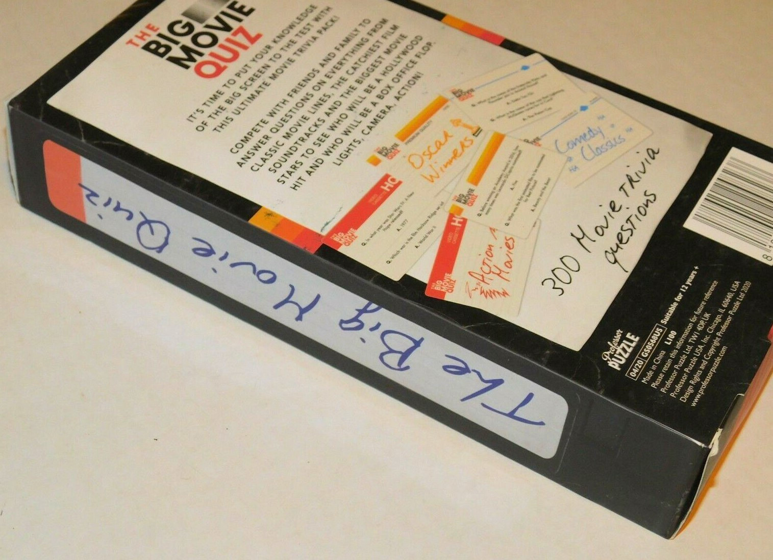 The Big Movie Quiz Movie Trivia Card Game Age 12 & Up