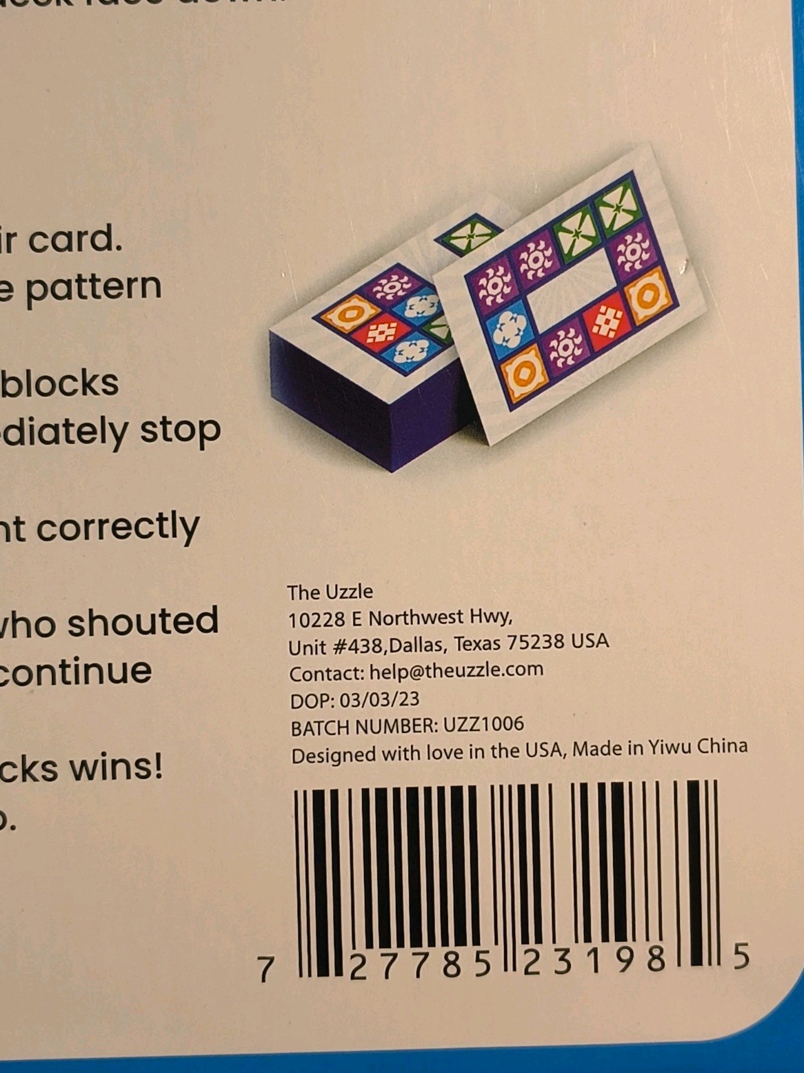 The Uzzle Board Game, Family Board Games for Children & Adults 100% Complete