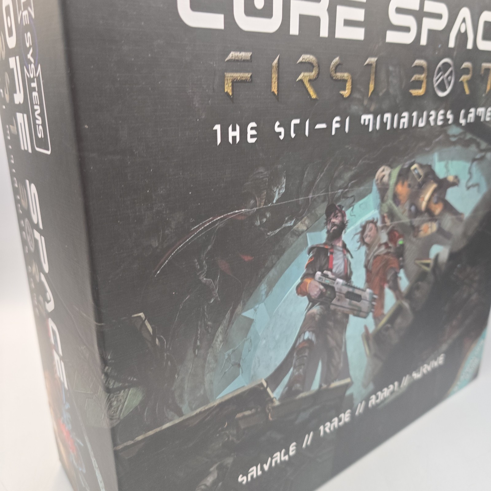 Core Space: First Born – Kickstarter Game NEVER PLAYED, PARTIALLY ASSEMBLED READ