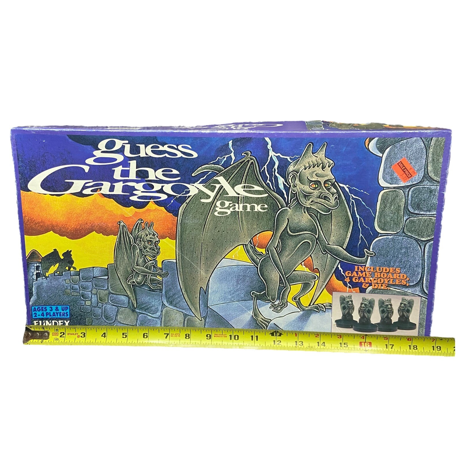 Vintage Guess the Gargoyle board game Fundex 1994 Open Box Spooky 100% COMPLETE!