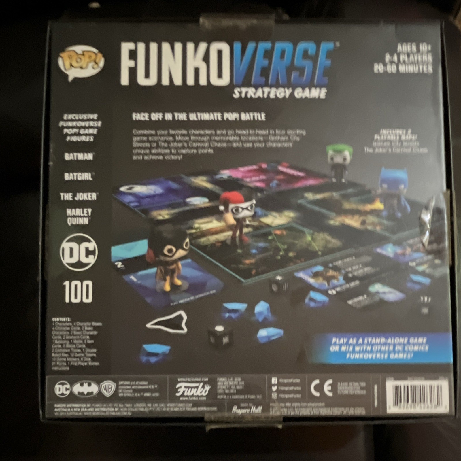 Funko FunkoVerse DC Strategy Game w/ Funko Pop! Figures 2-4 Players 10+