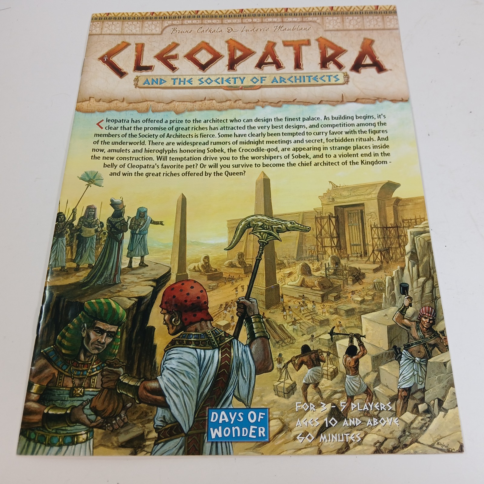 Cleopatra And The Society Of Architects REPLACEMENT PART – Instruction Manual
