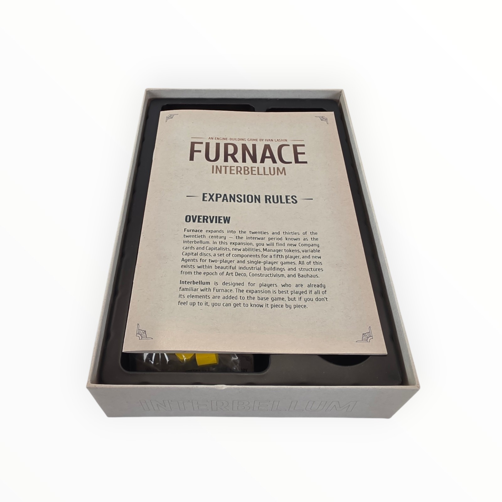 Furnace Interbellum Arcane Wonders Board Game Expansion Complete Never Played