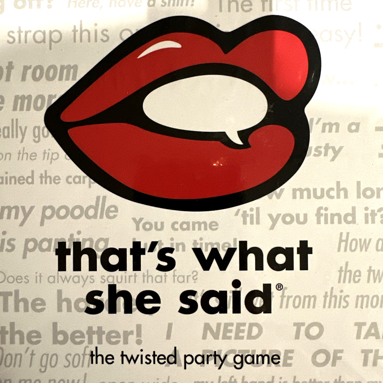 That’s What She Said The Twisted Party Game 17+ Years Old 4+ Players NEW SEALED