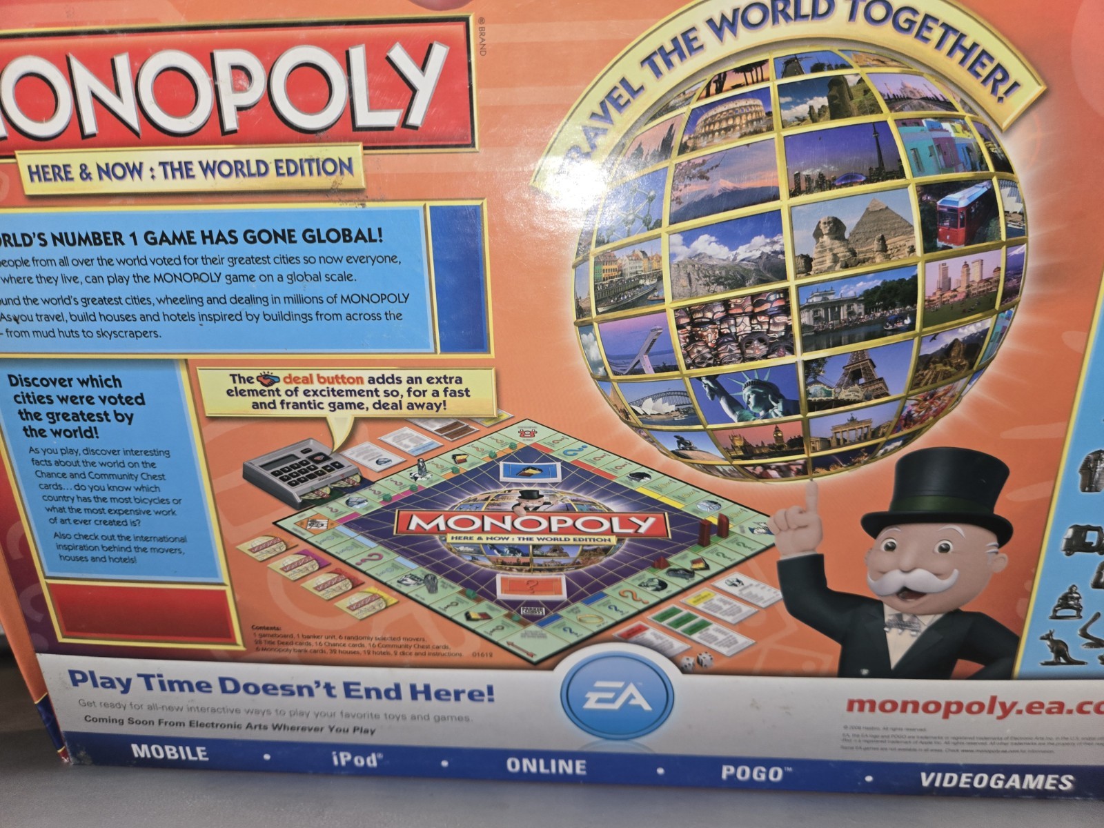 Monopoly Here & Now:The World Edition Board Game Electronic Banking Unit
