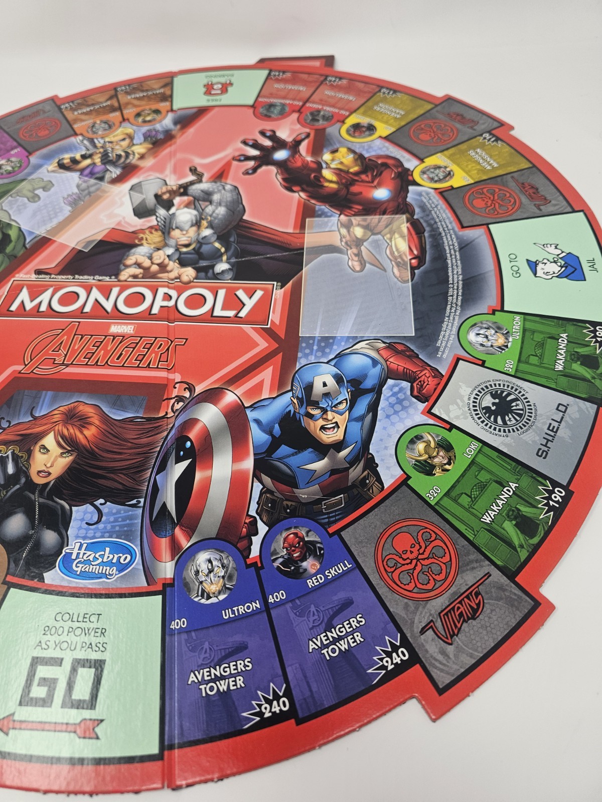 Monopoly Marvel AVENGERS Replacement Game Board Only
