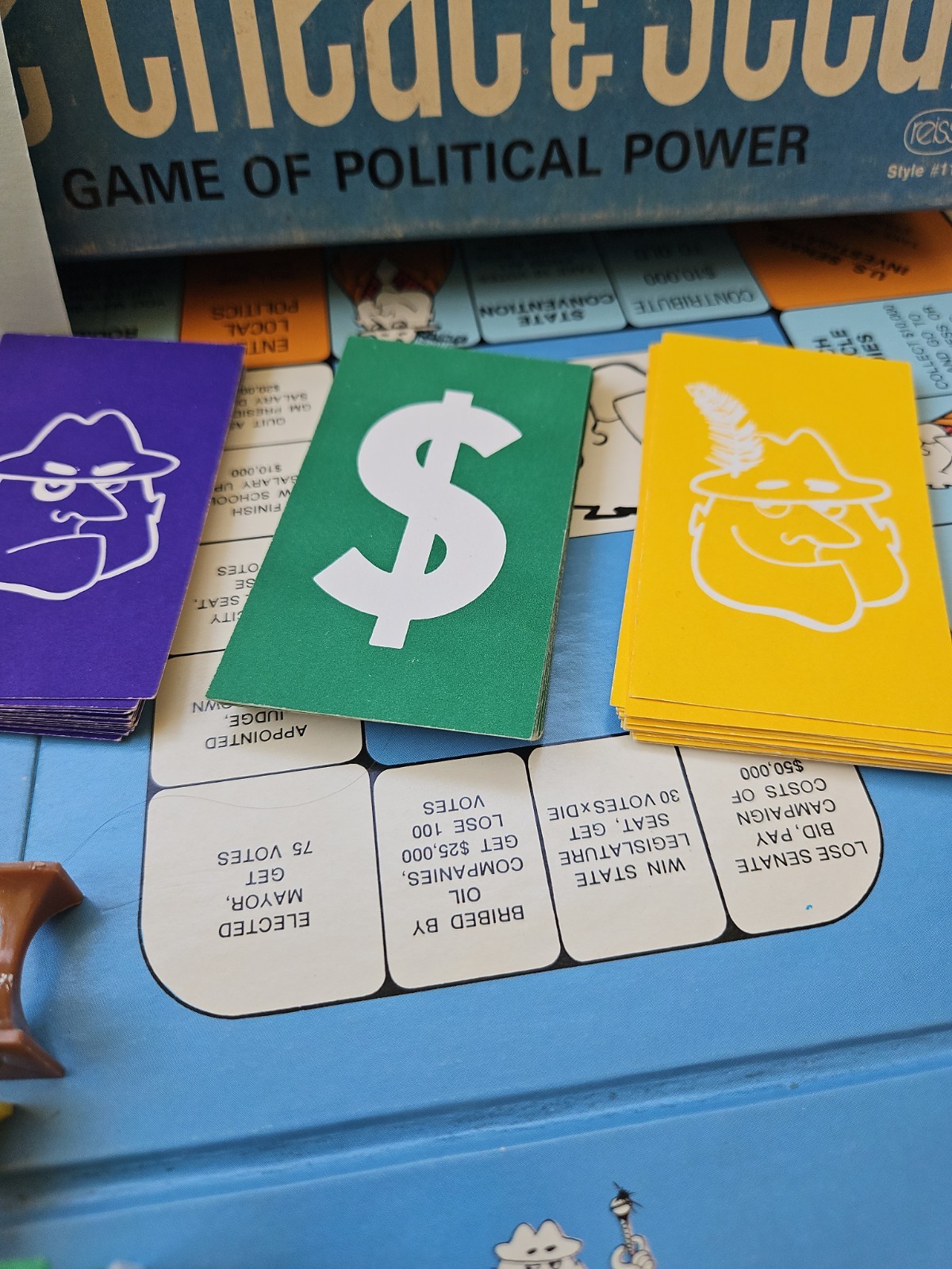 Lie Cheat and Steal The Game Of Political Power Vintage 1971 Reiss Board Game