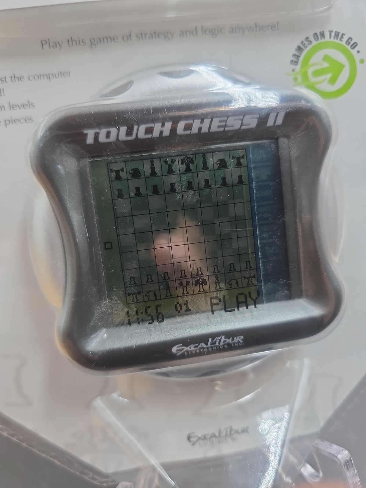 Excalibur Electronics Touch Chess II NIP Handheld Electronic w/Touch Screen.