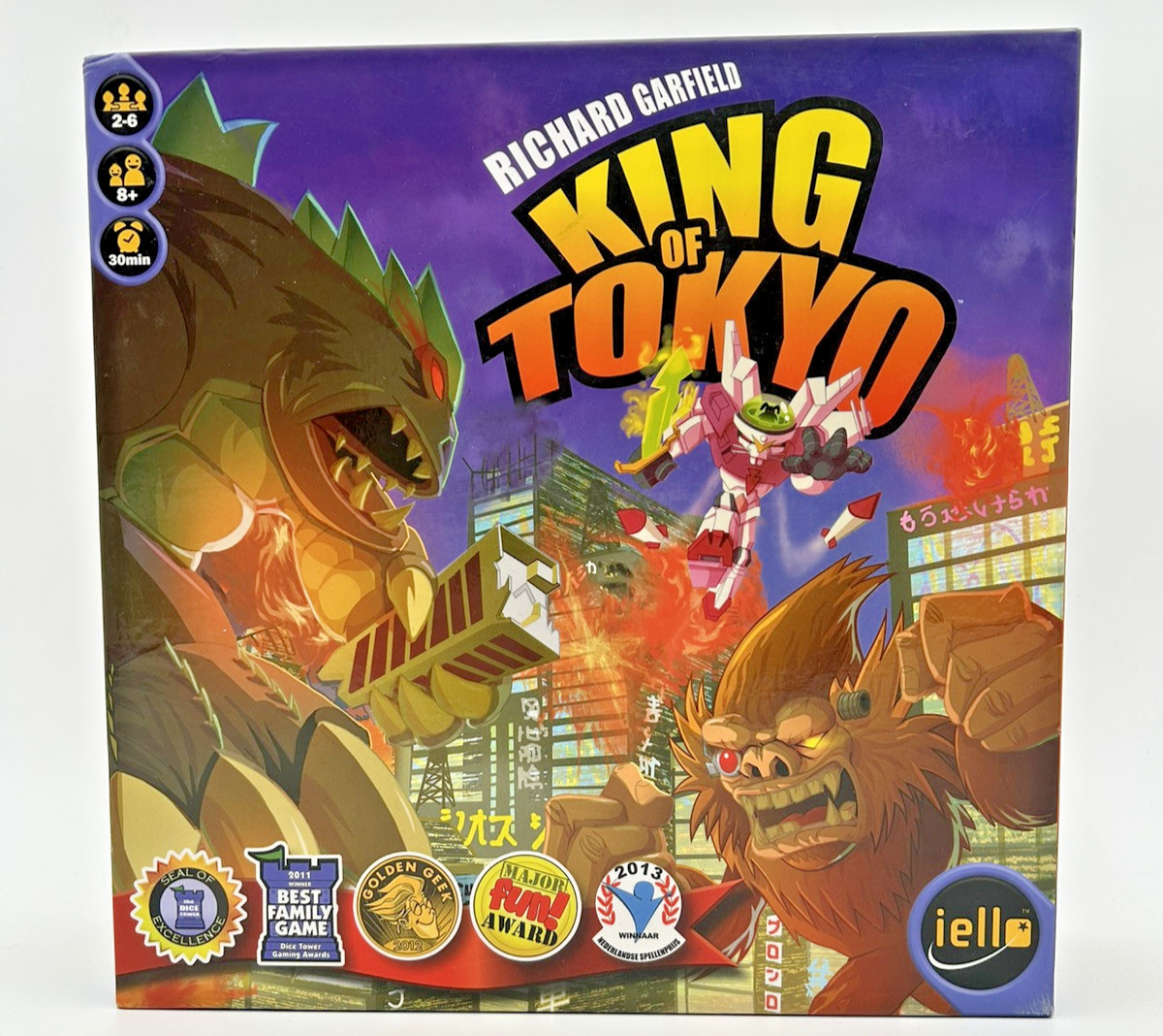 Richard Garfield King of Tokyo Board Game Open Box Excellent Condition Complete