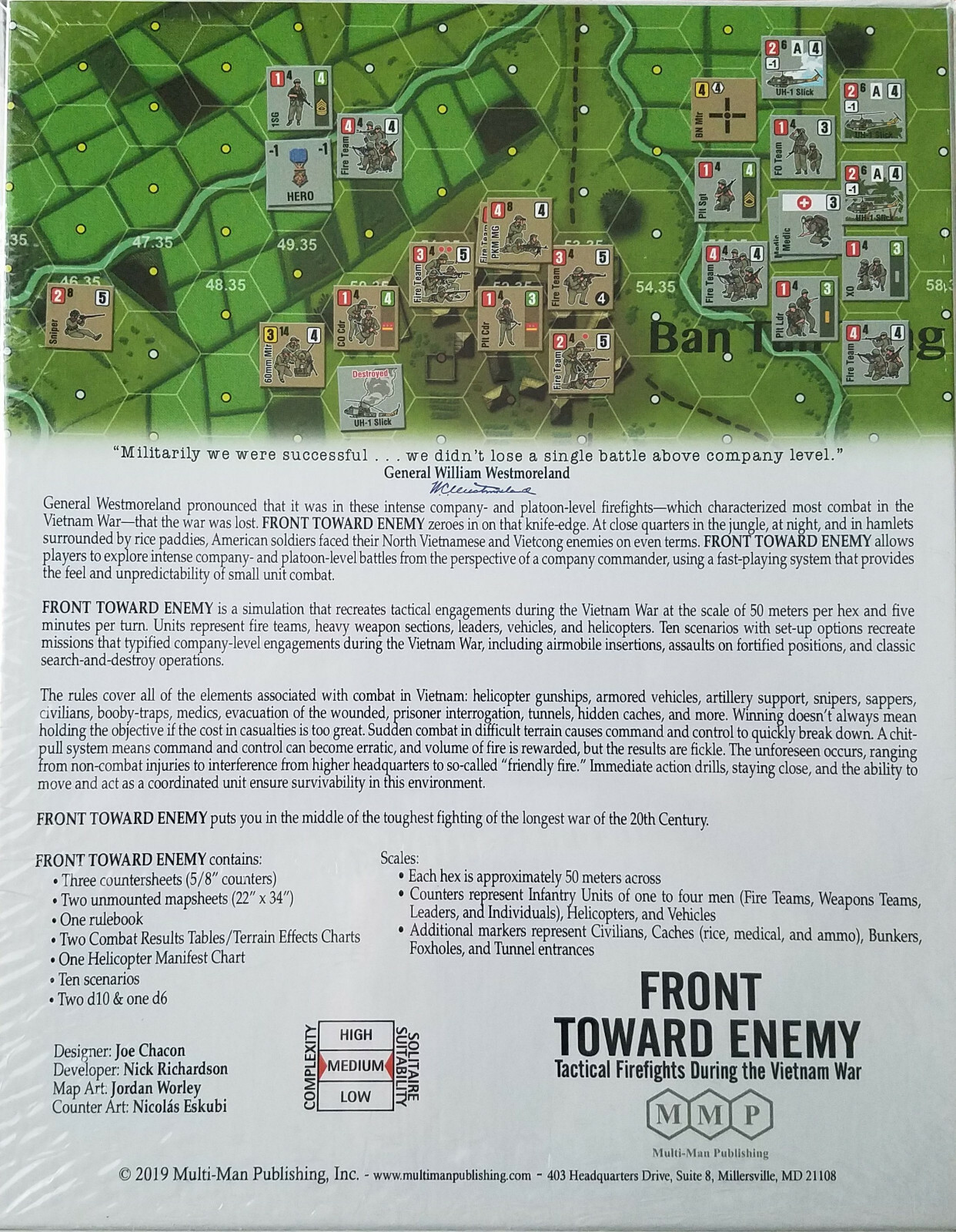 Multiman Wargames Front Toward Enemy MMP New In Shrink Wrap Fast Shipping