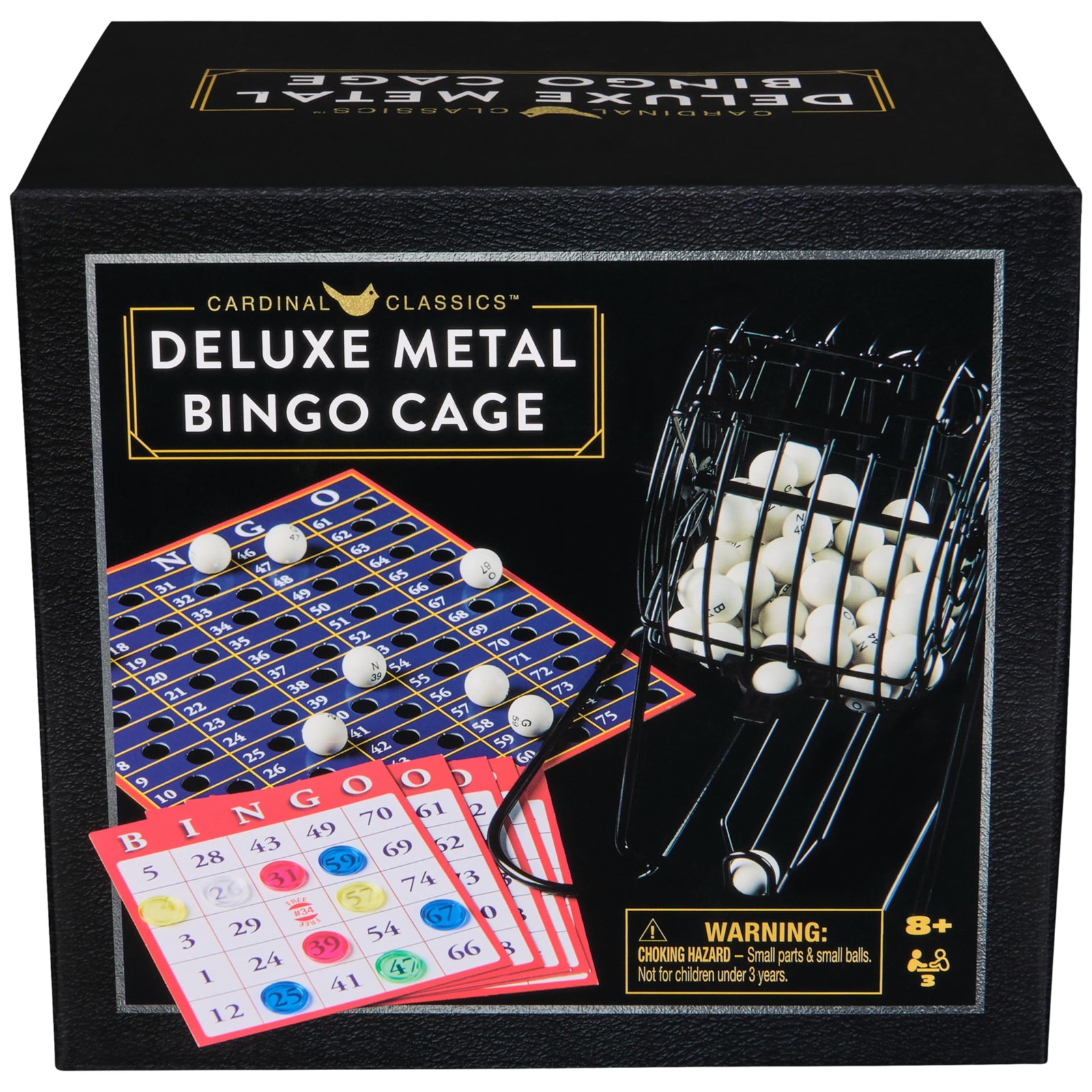 Bingo Game Cage Deluxe Metal Numbered Balls Cards Daubers Spin Master Games Ages