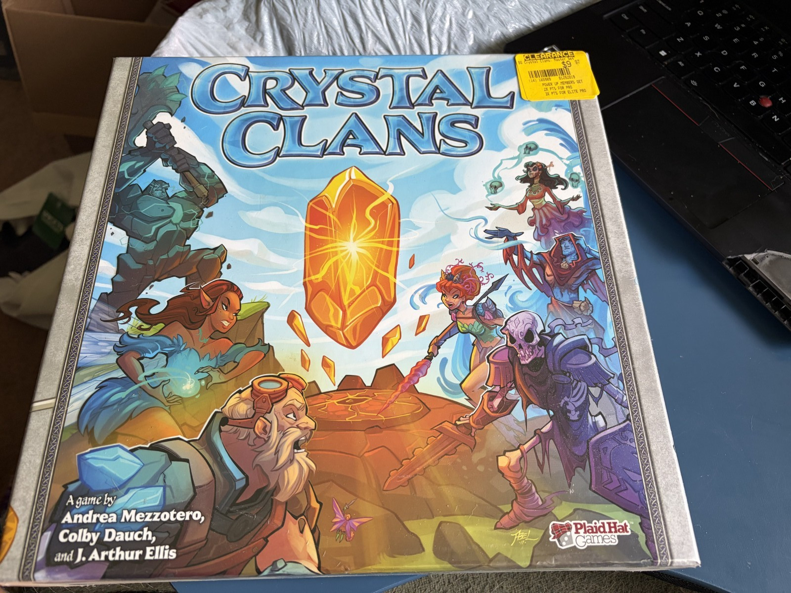 Crystal Clans Board Game – Plaid Hat Games – Mint Condition – Factory Sealed
