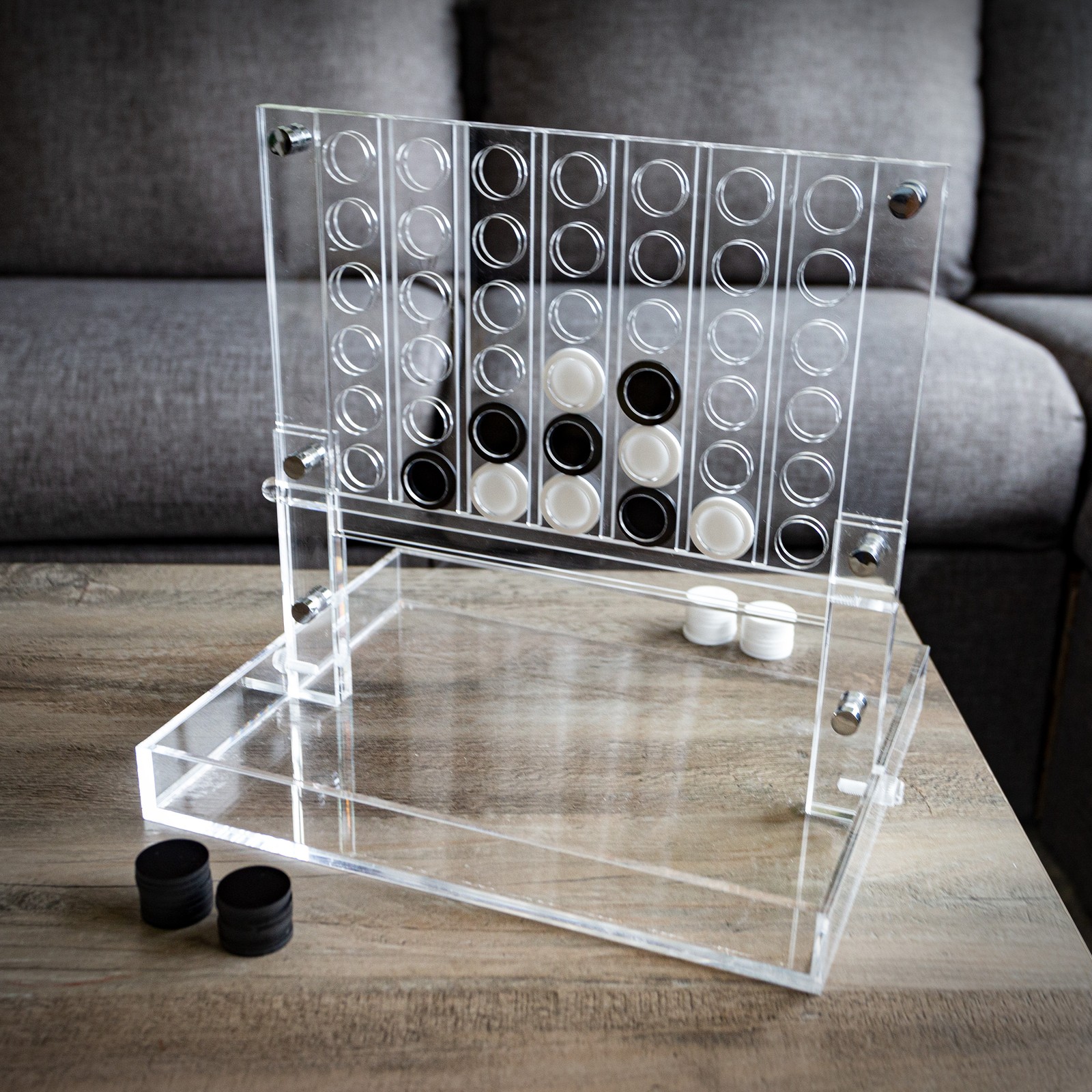 Acrylic Resin Family Game Four in a Row 2 Player Game for Kids and Adults