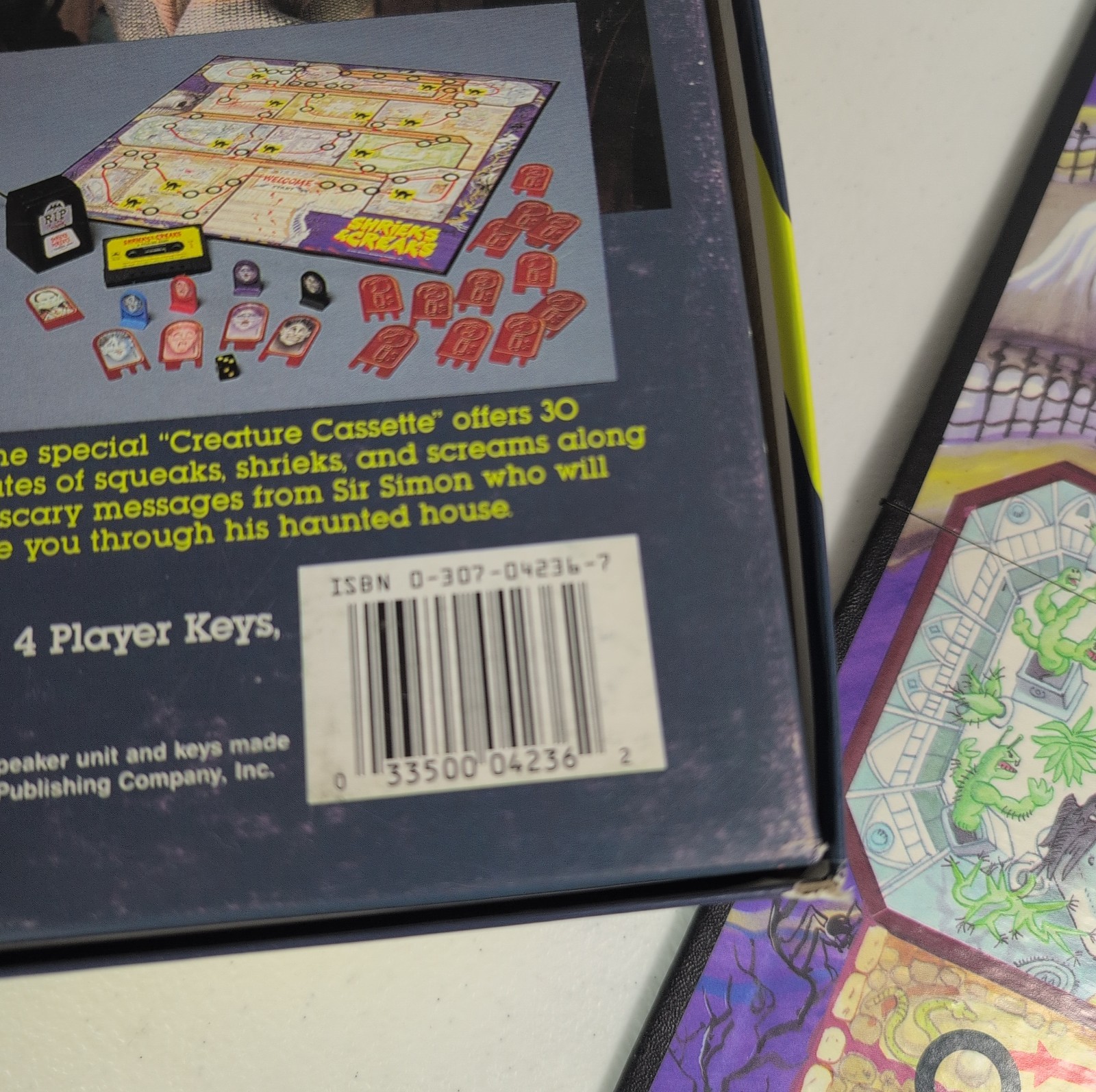 Vintage Shrieks & Creaks 1988 A Talking Horror Golden Board Game RARE Complete