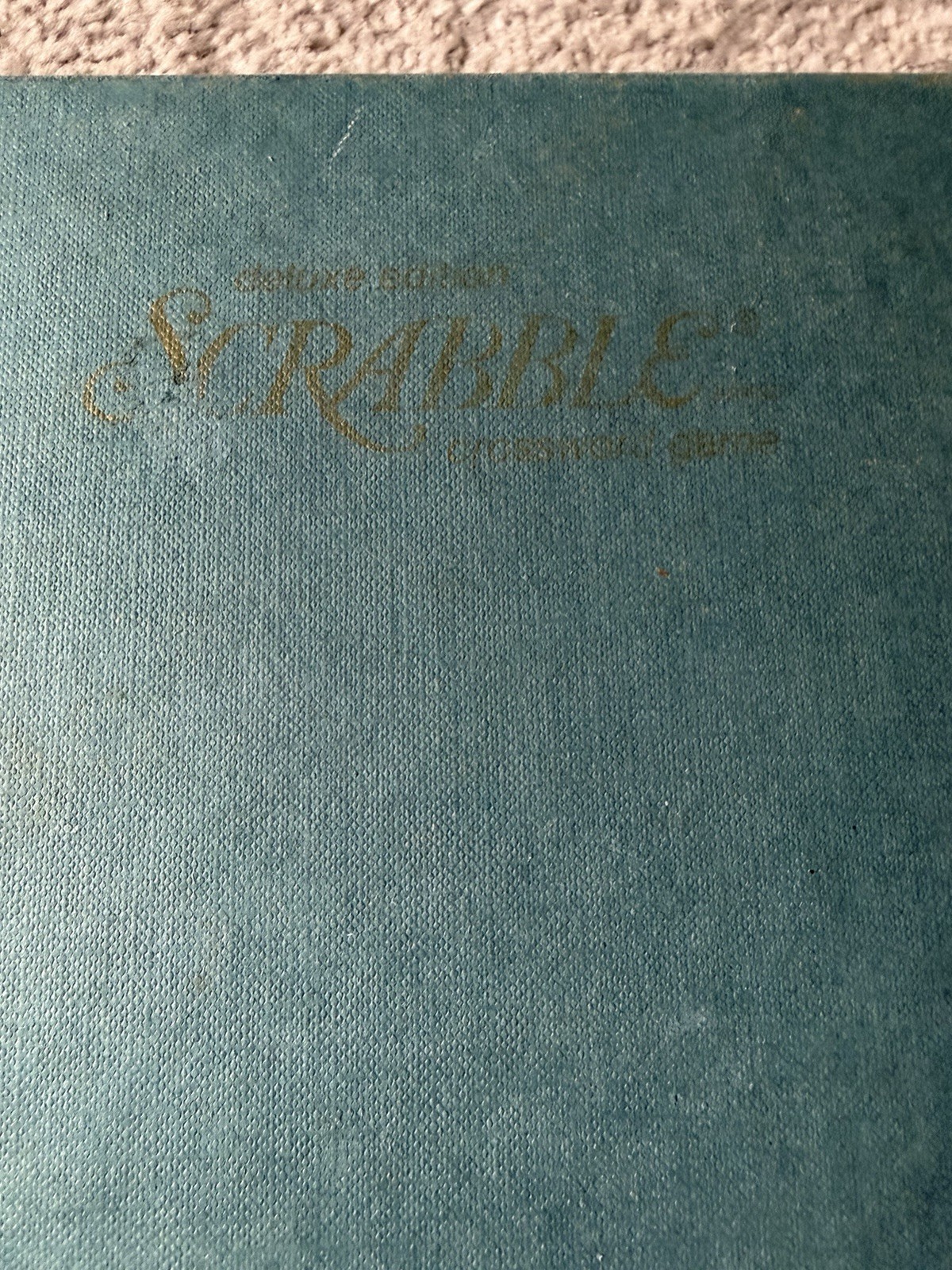 VINTAGE 1977 SCRABBLE DELUXE EDITION CROSSWORD GAME TURNTABLE SELCHOW &RICHTER