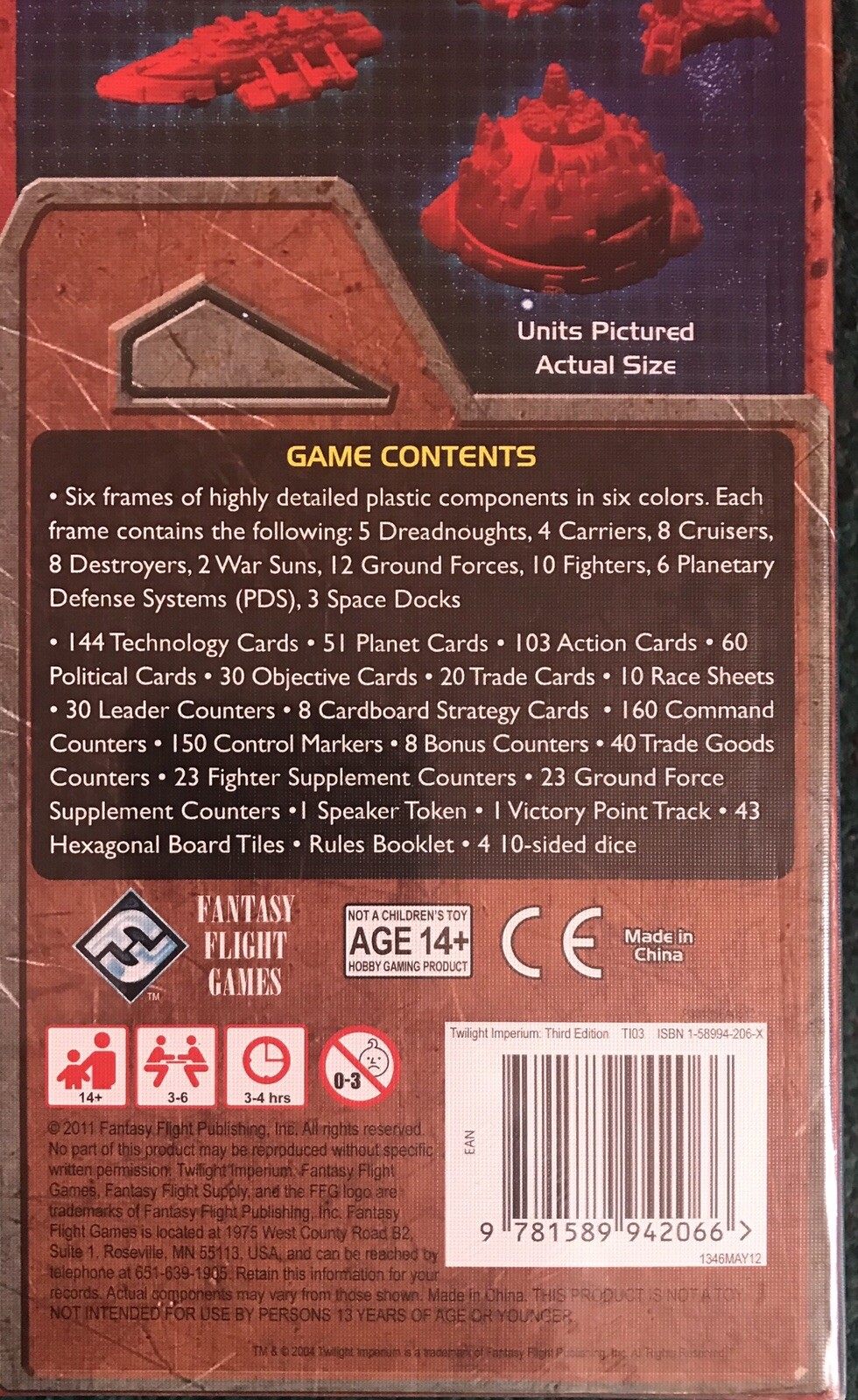 FANTASY FLIGHT TWILIGHT IMPERIUM GAME THIRD EDITION NEW SEALED