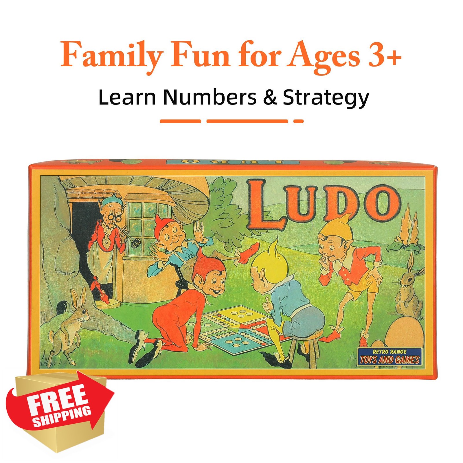 Foldable Ludo Board Game Set, Travel Friendly