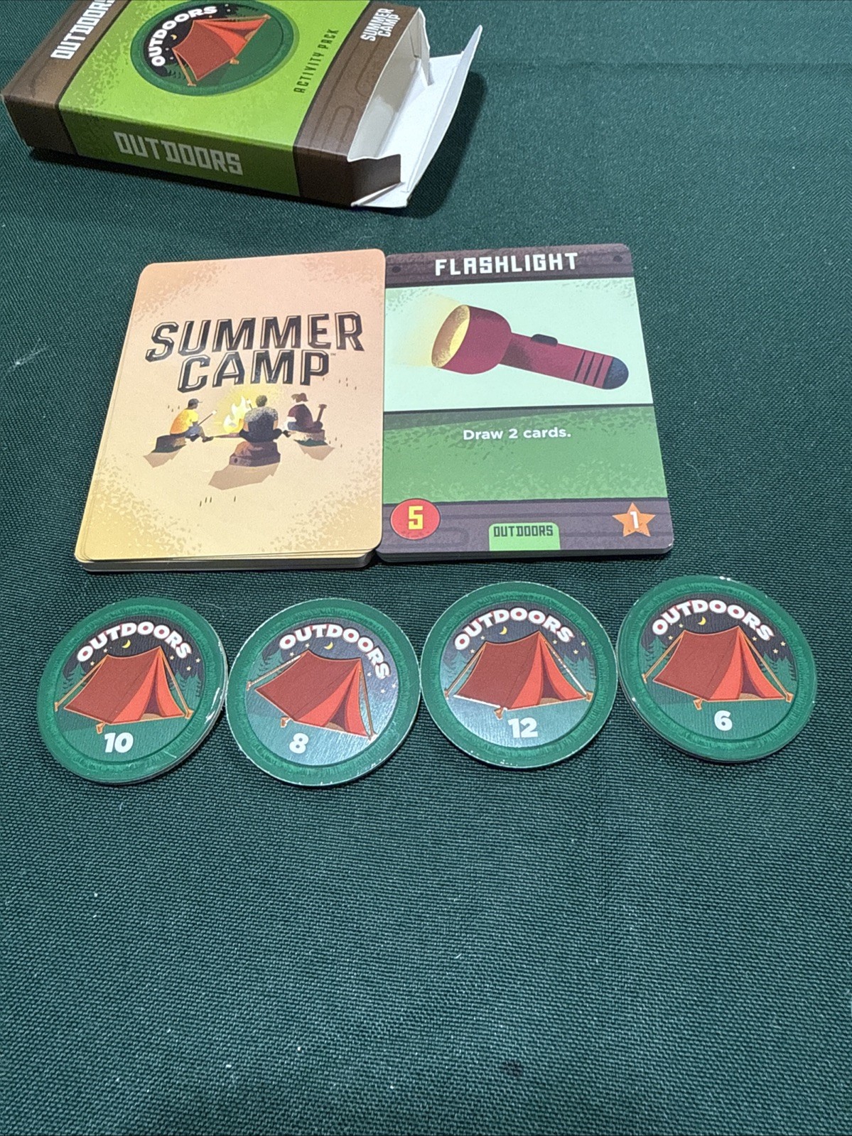 Summer Camp Board Game – Complete – NEW – Buffalo Games – Ships Free – Summer