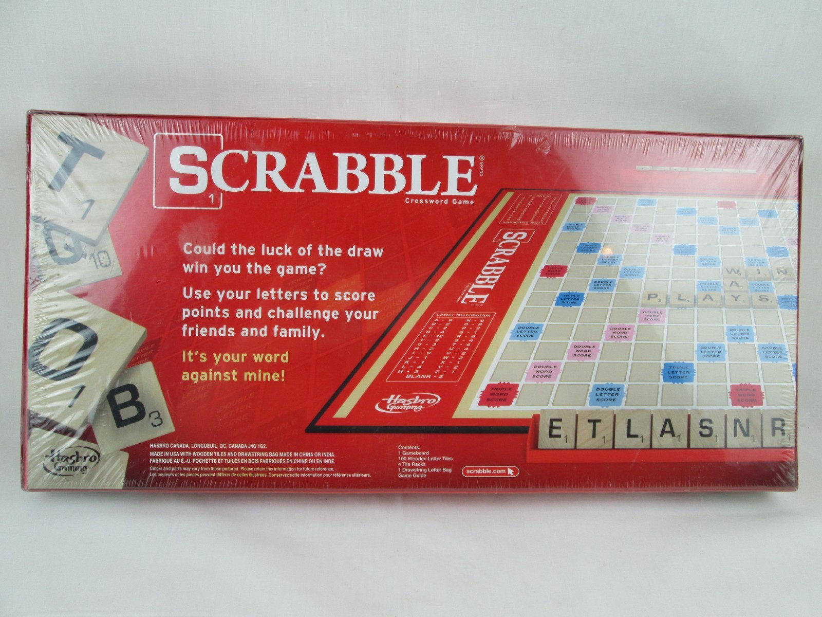 Scrabble Board Game – Crossword NEW Factory SEALED – 2013 Hasbro COMPLETE