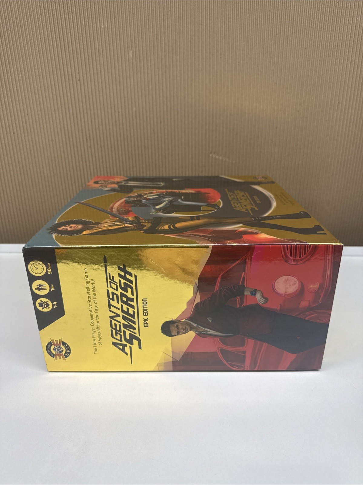 Agents of SMERSH Epic Edition Kickstarter Collector & Play mat Gold Board Game