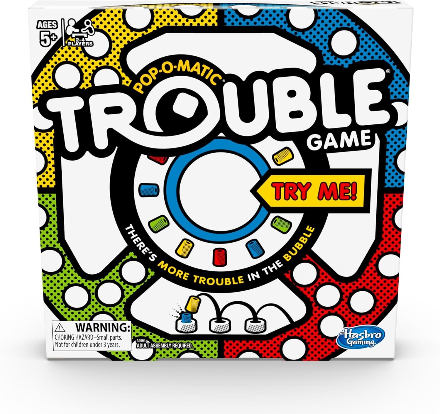 Hasbro Trouble Board Game, Board Game for 2 to 4 Players, for Kids Ages 5 and Up