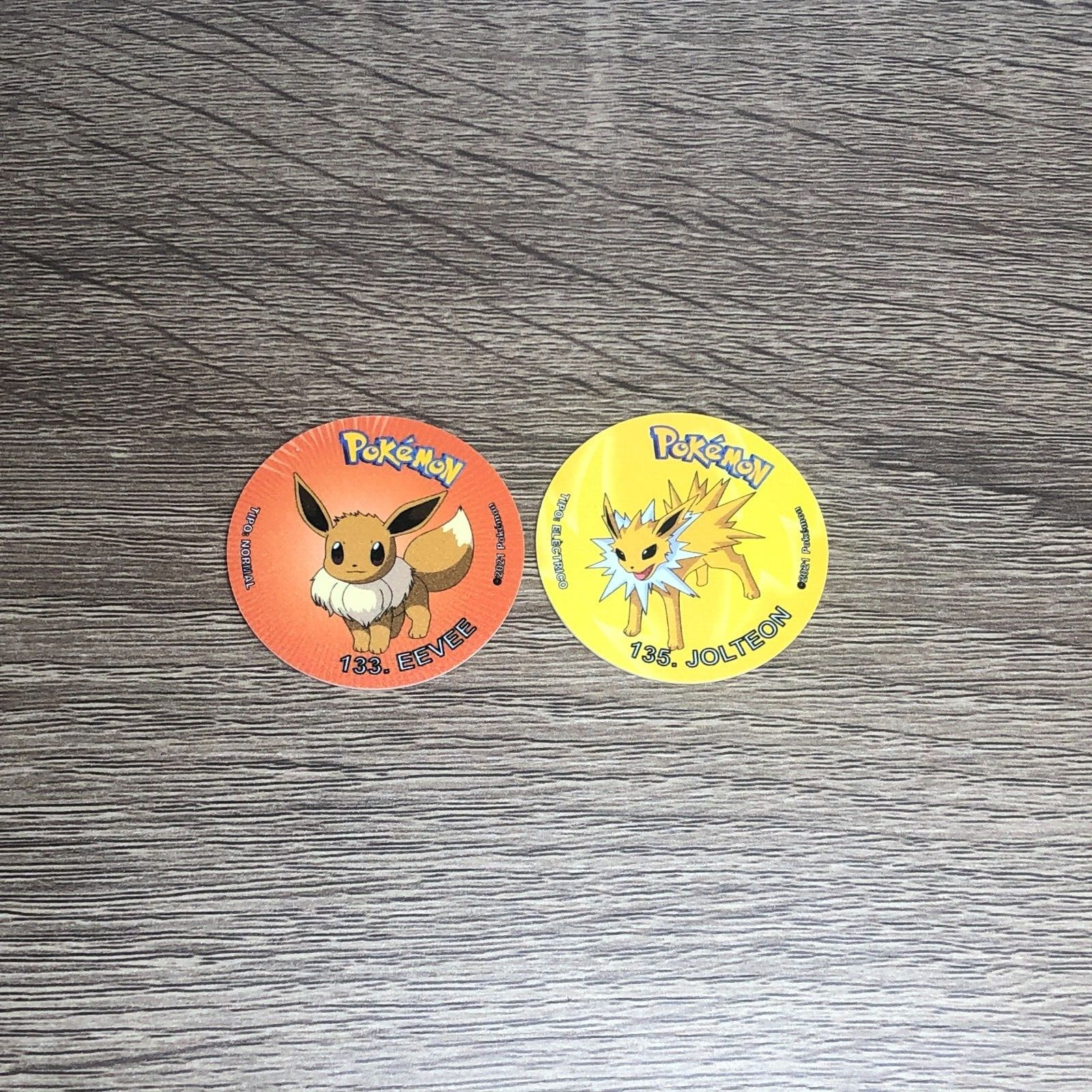 Pokemon Pogs Lot Tazos Sabritas Taps Eevee Jolteon Nintendo 2021 Mexico Bundle 2