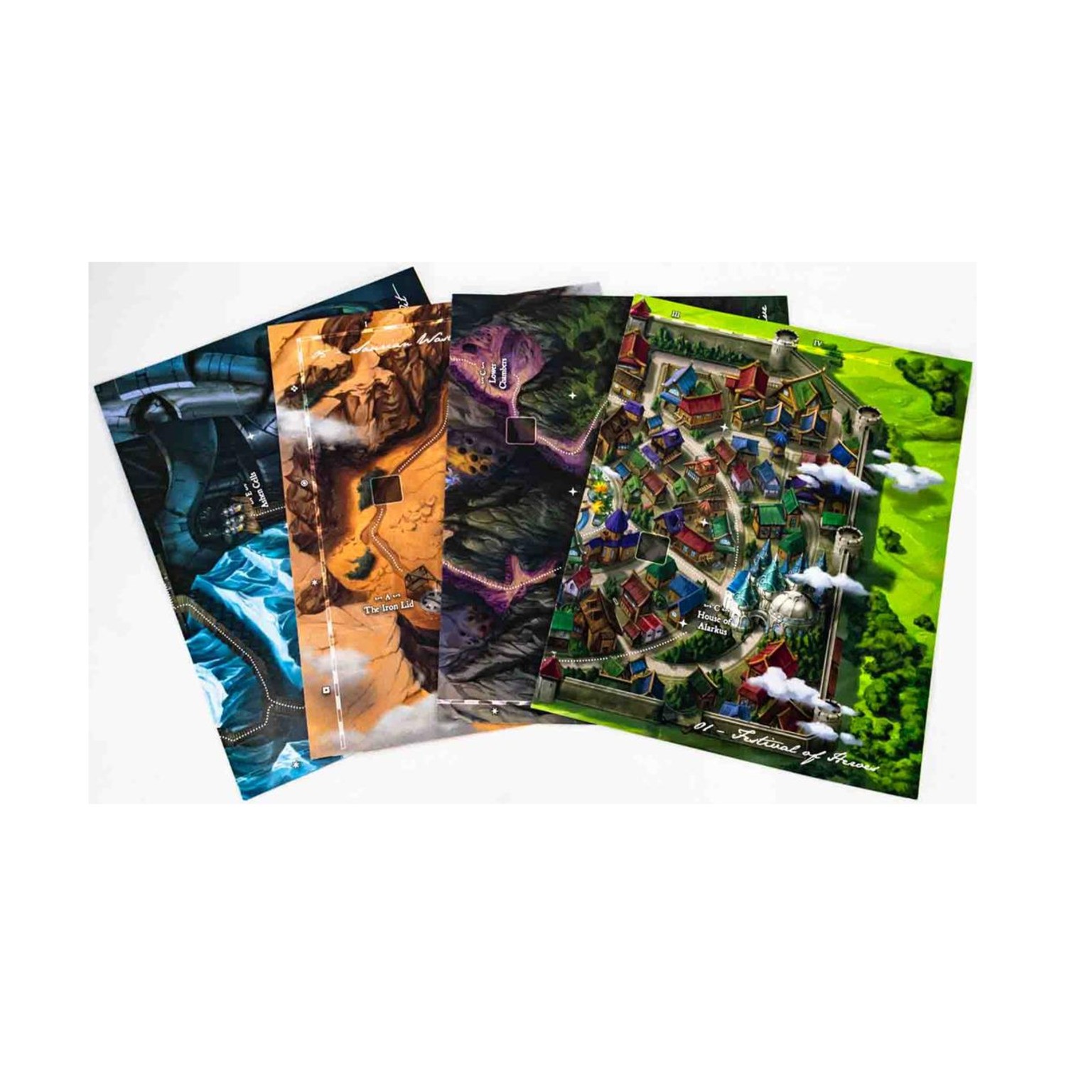 Thunderworks Dice Game Roll Player Adventures – Gulpax’s Secret, Maps Onl VG+